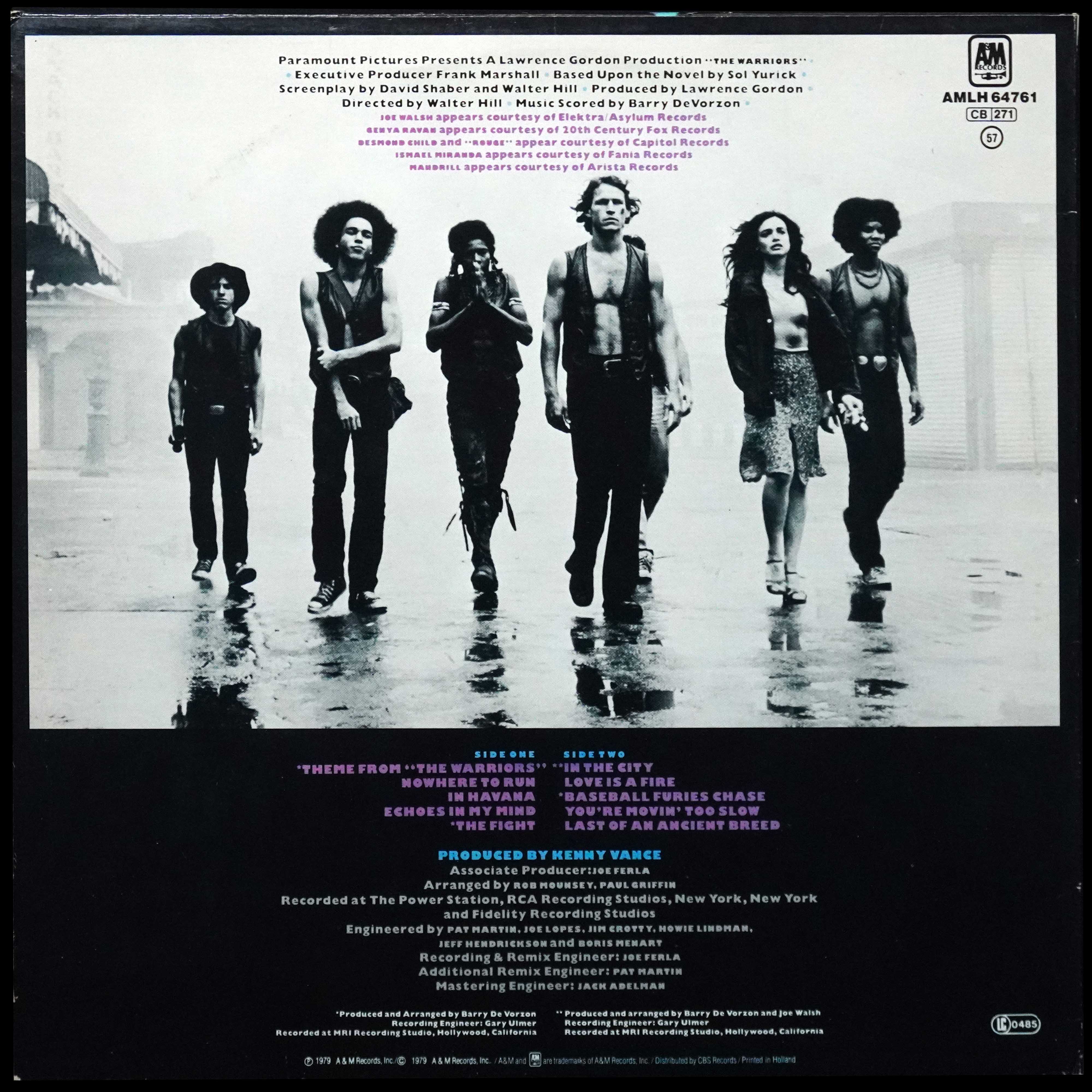 LP V/A — Warriors (The Original Motion Picture Soundtrack) фото 2