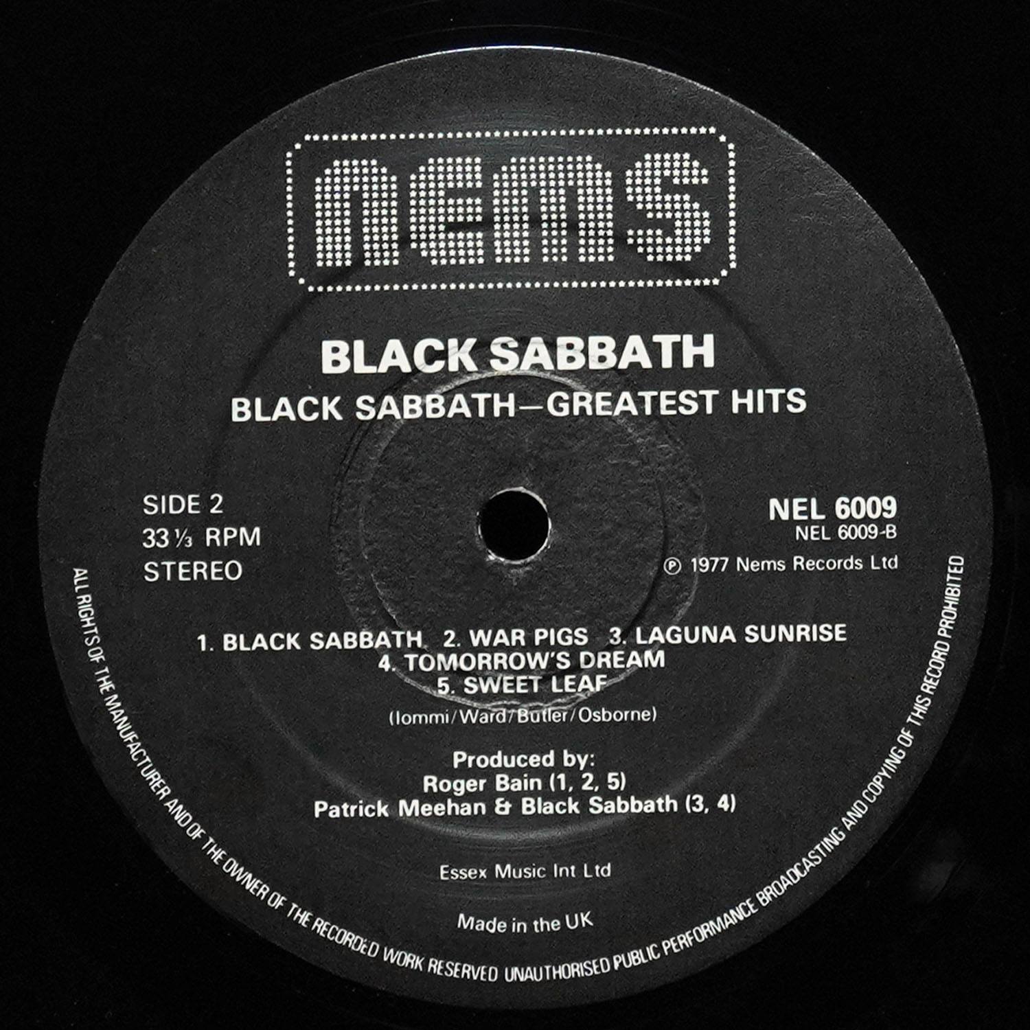 LP Black Sabbath — Greatest Hits фото 4