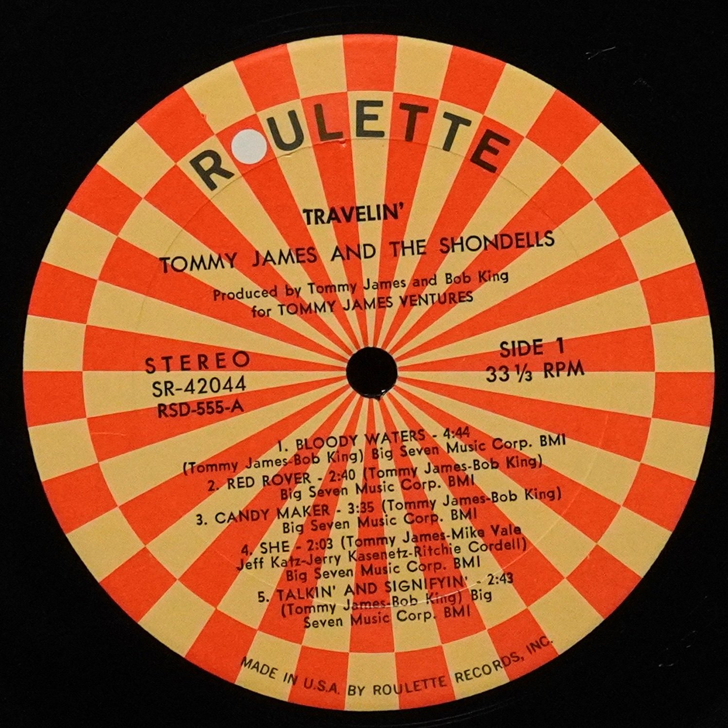 LP Tommy James And The Shondells — Travelin' фото 3