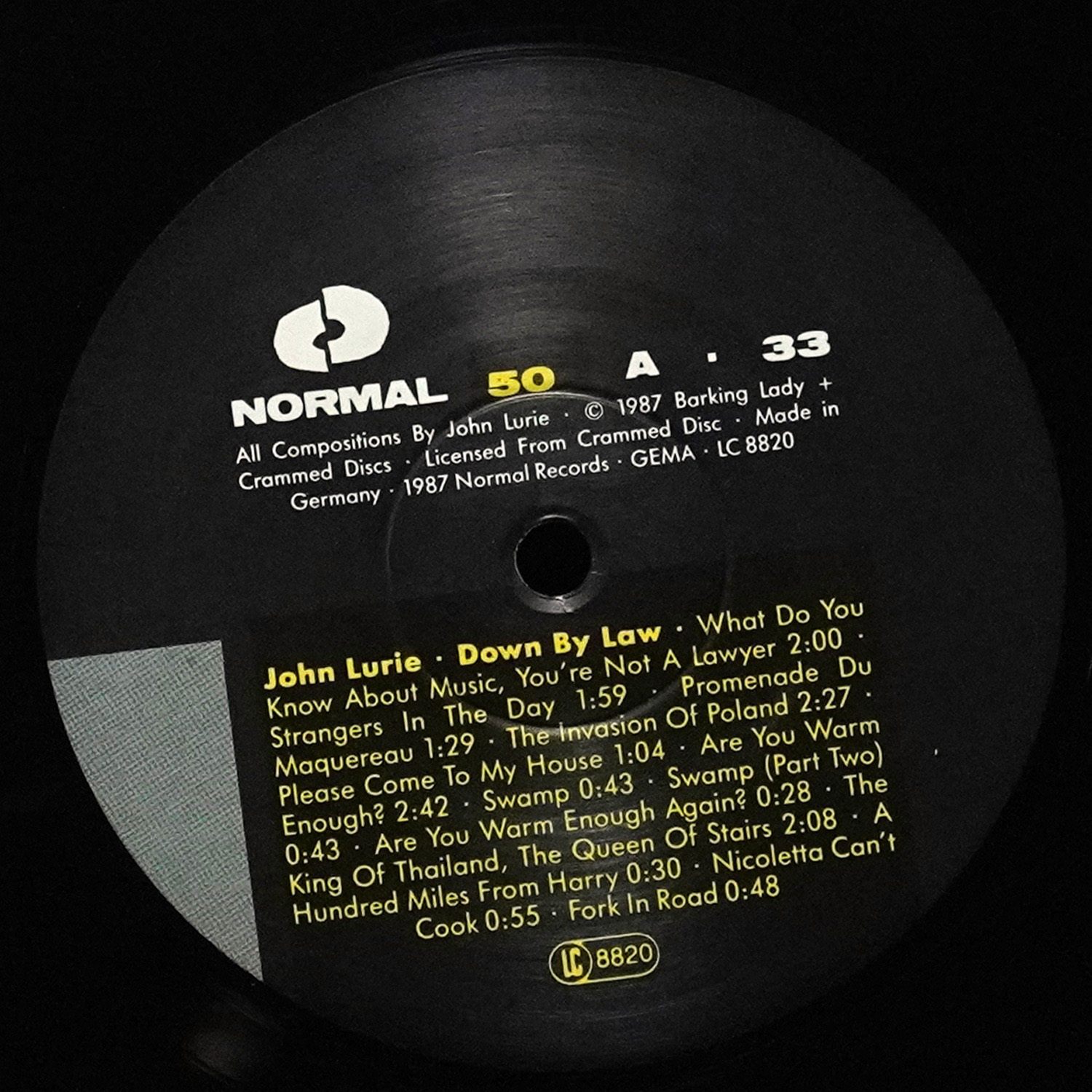 LP John Lurie — Original Soundtracks By John Lurie From Down By Law And Variety фото 3