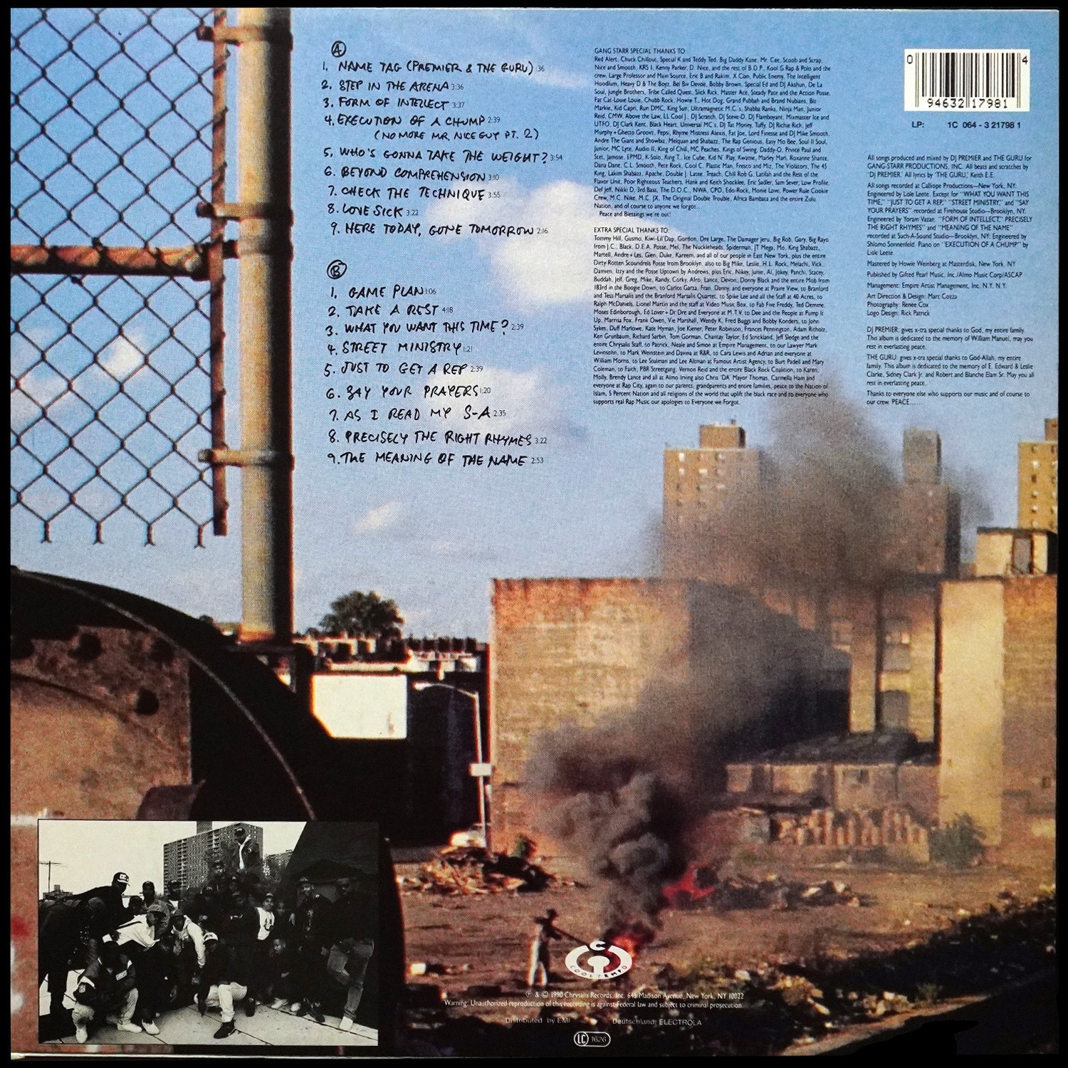 LP Gang Starr — Step In The Arena фото 2