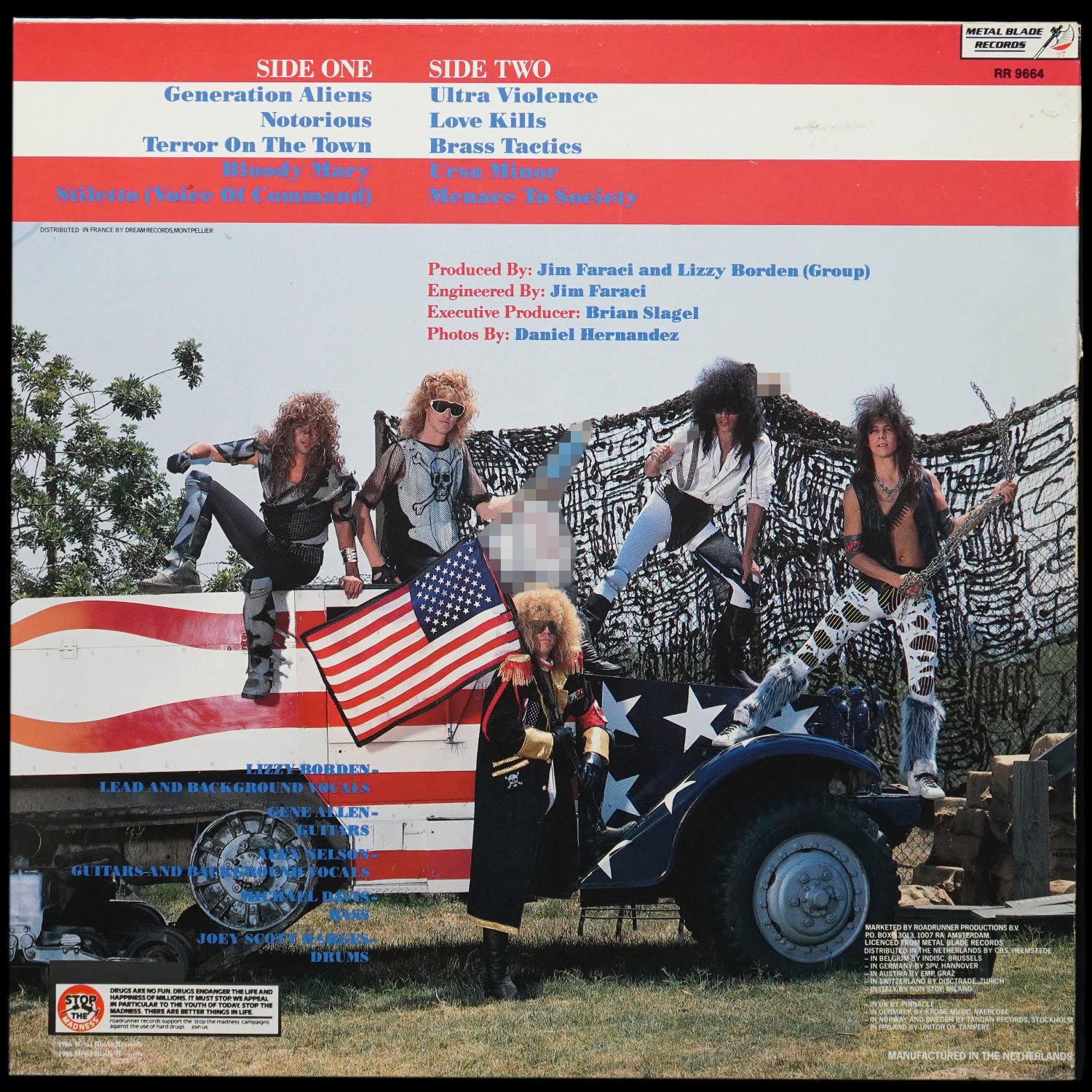 LP Lizzy Borden — Menace To Society фото 2