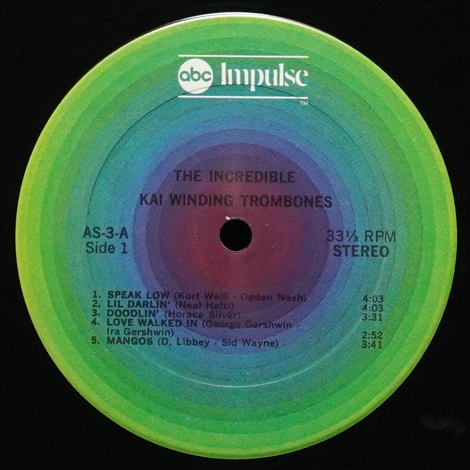 LP Kai Winding — Incredible Kai Winding Trombones фото 3
