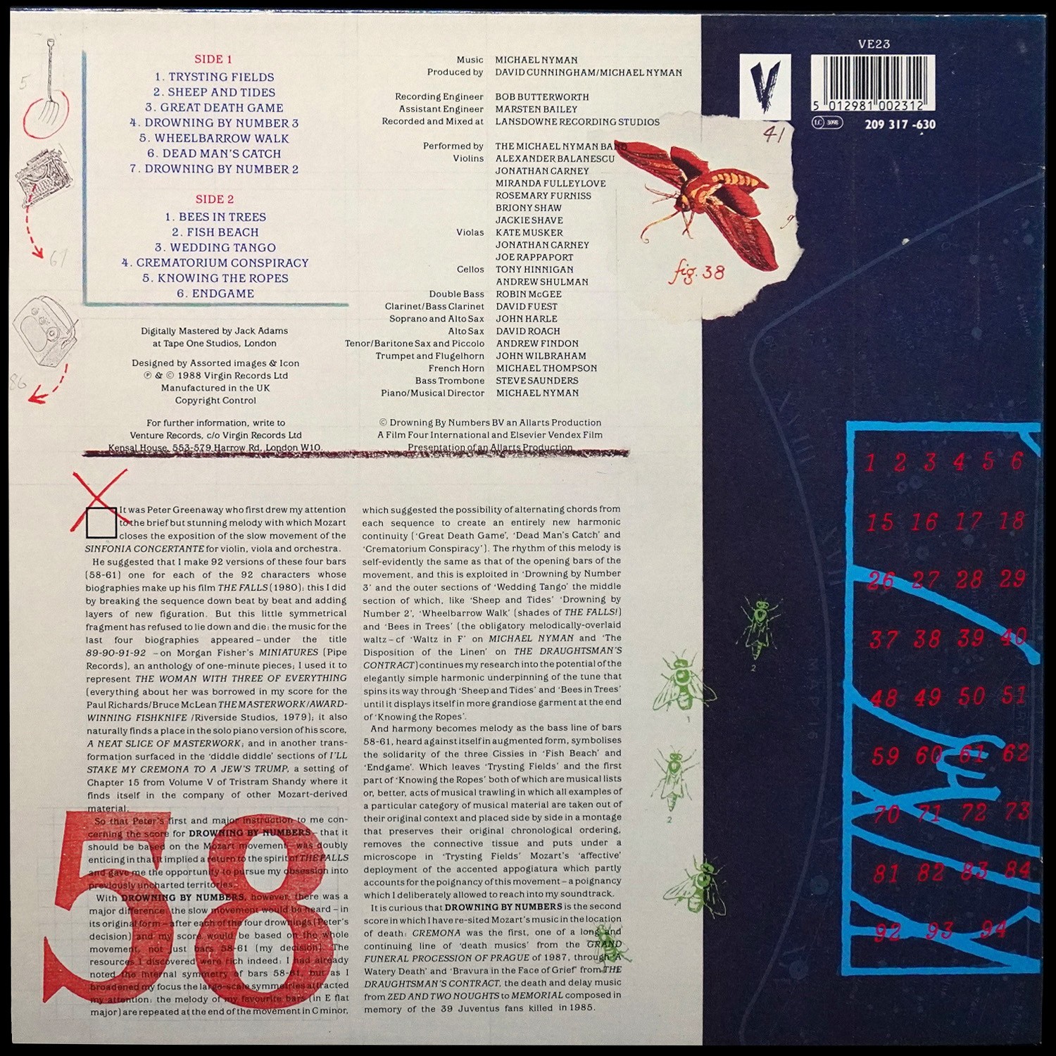 LP Michael Nyman — Drowning By Numbers фото 2