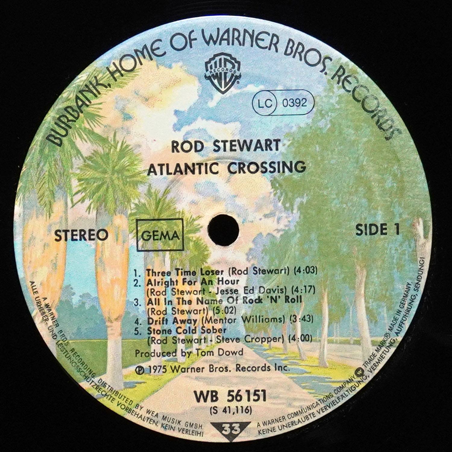 LP Rod Stewart — Atlantic Crossing фото 2