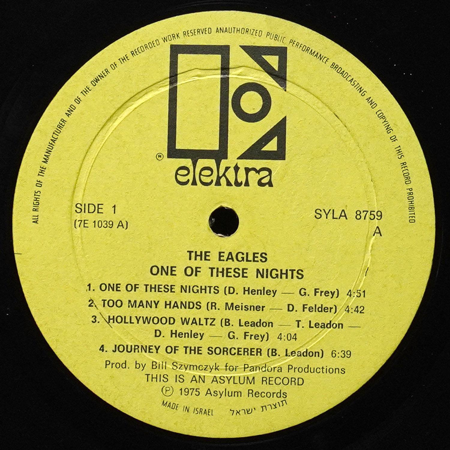 LP Eagles — One Of These Nights фото 3