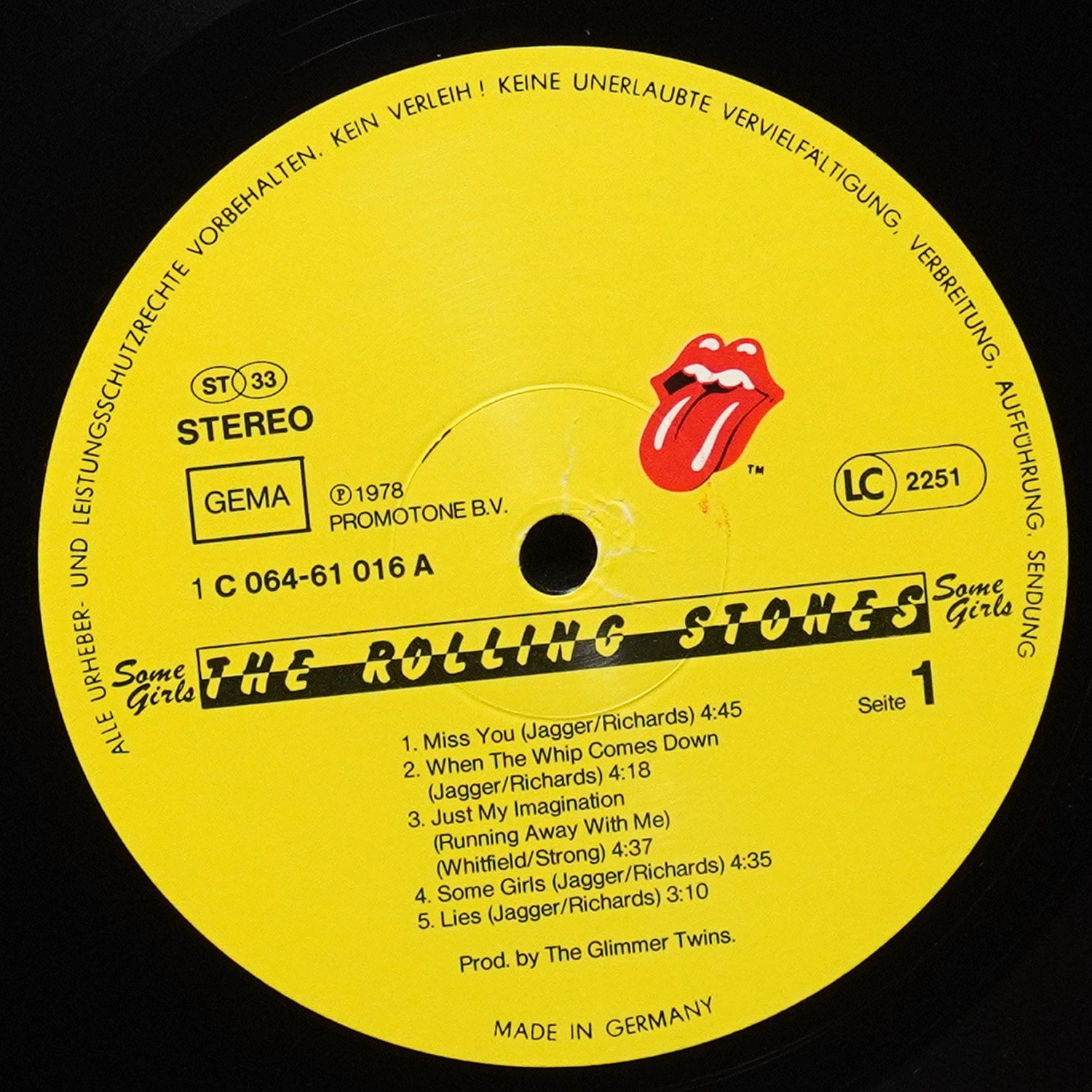 LP Rolling Stones — Some Girls фото 3