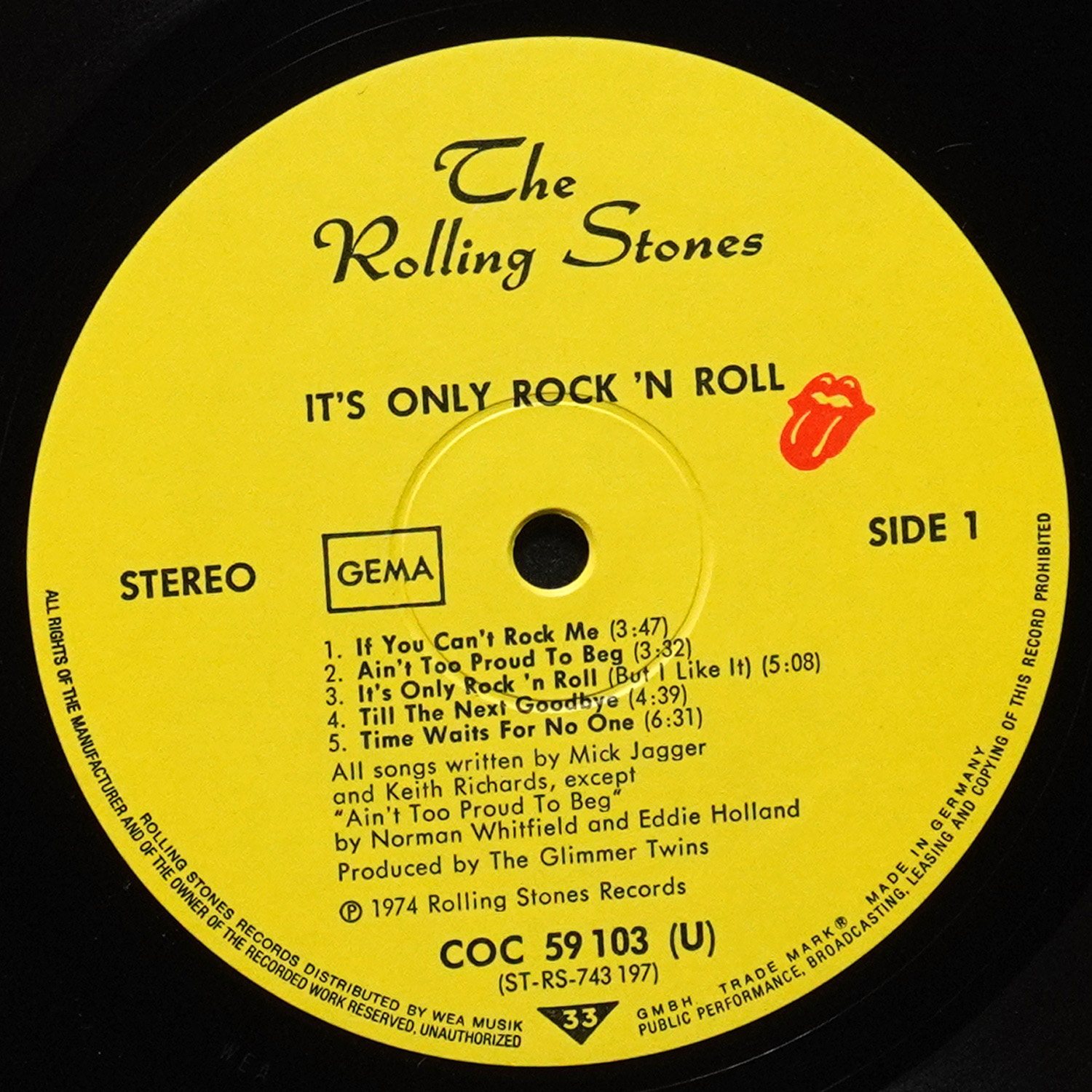 LP Rolling Stones — It's Only Rock 'N Roll фото 3
