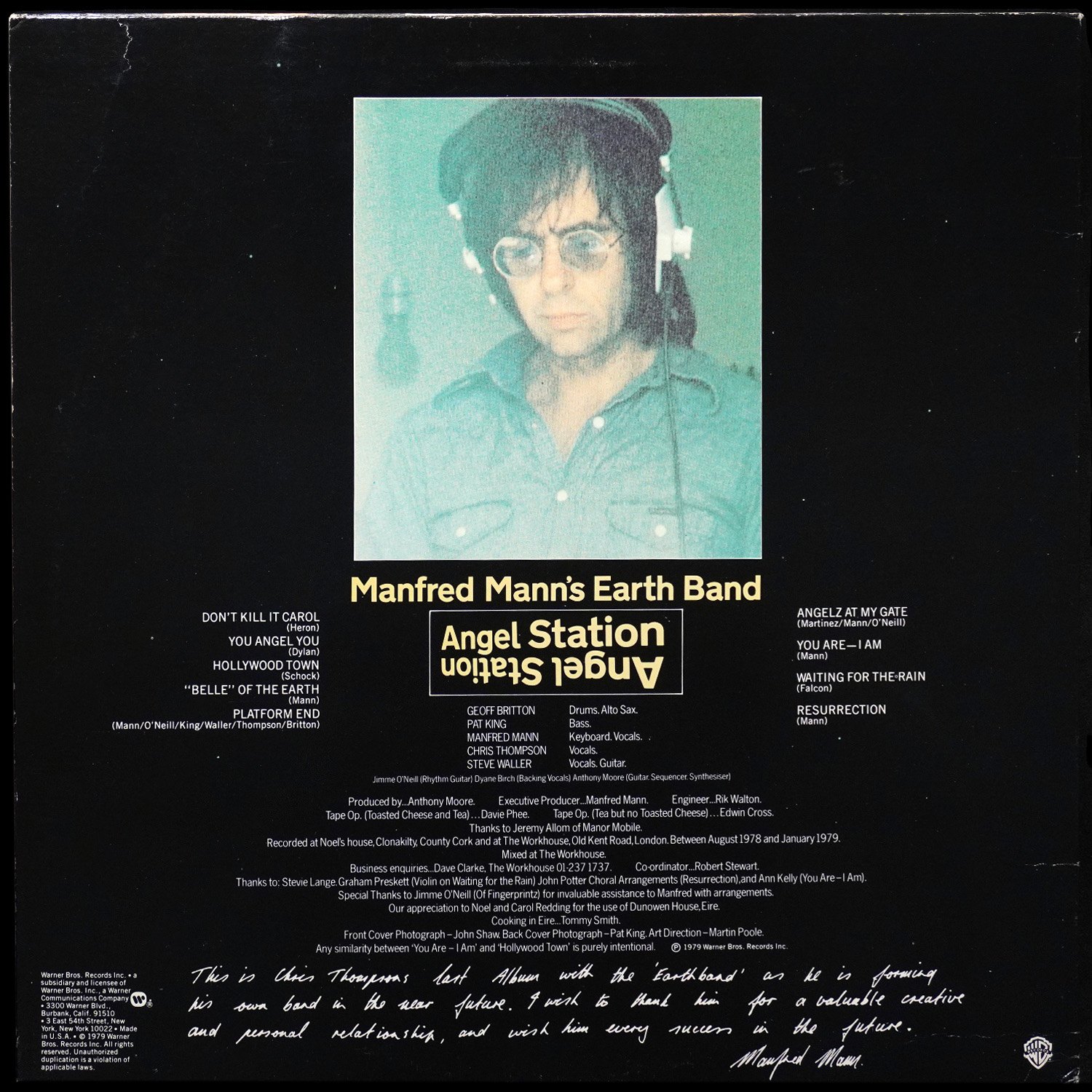 LP Manfred Mann's Earth Band — Angel Station фото 2