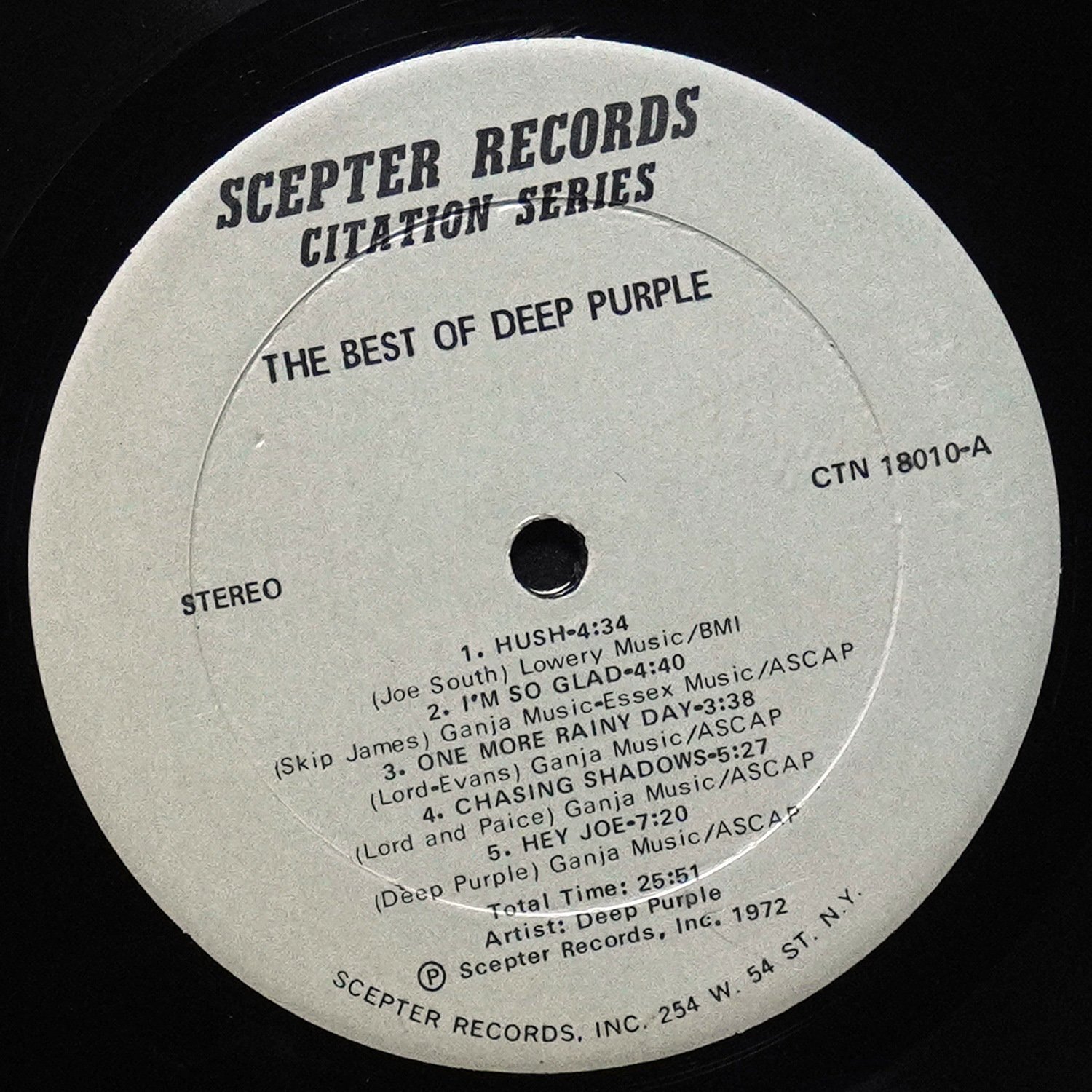 LP Deep Purple — Best Of Deep Purple фото 3