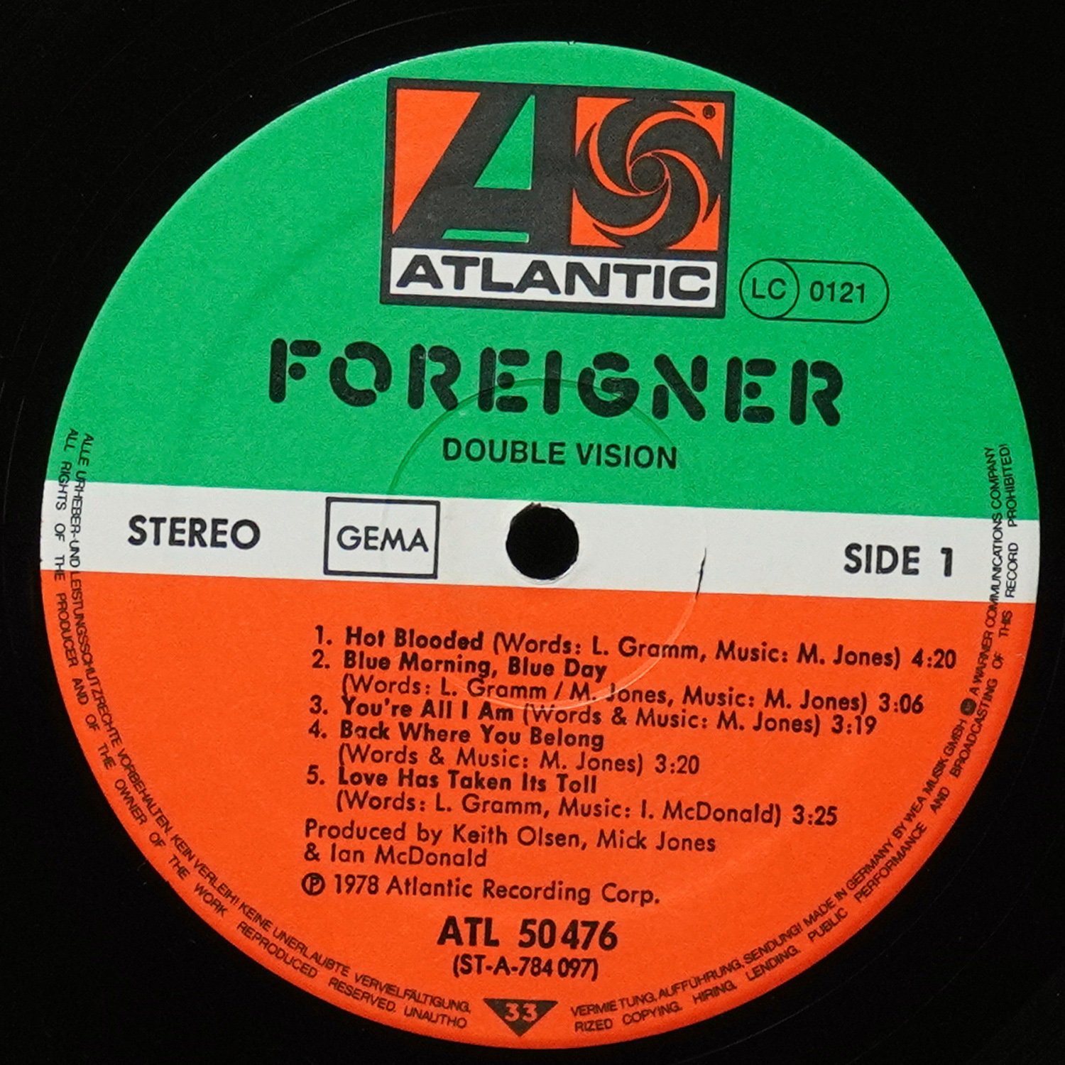 LP Foreigner — Double Vision фото 3