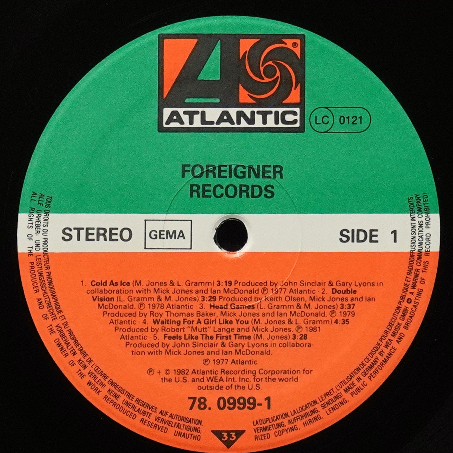 LP Foreigner — Records фото 3