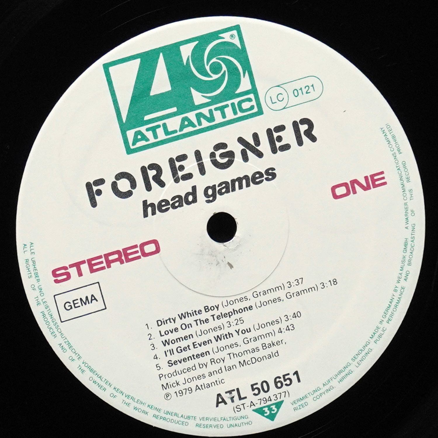 LP Foreigner — Head Games фото 2