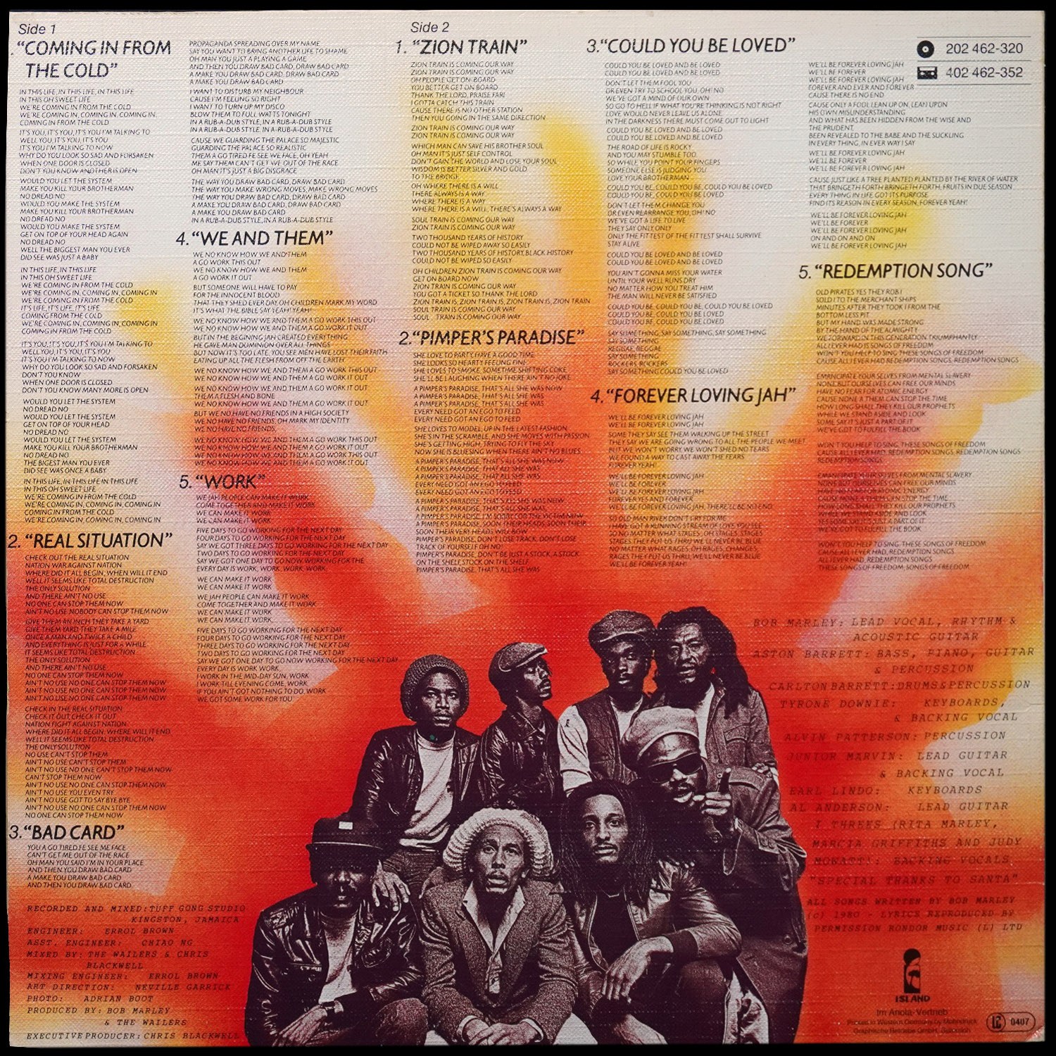LP Bob Marley & The Wailers — Uprising фото 2