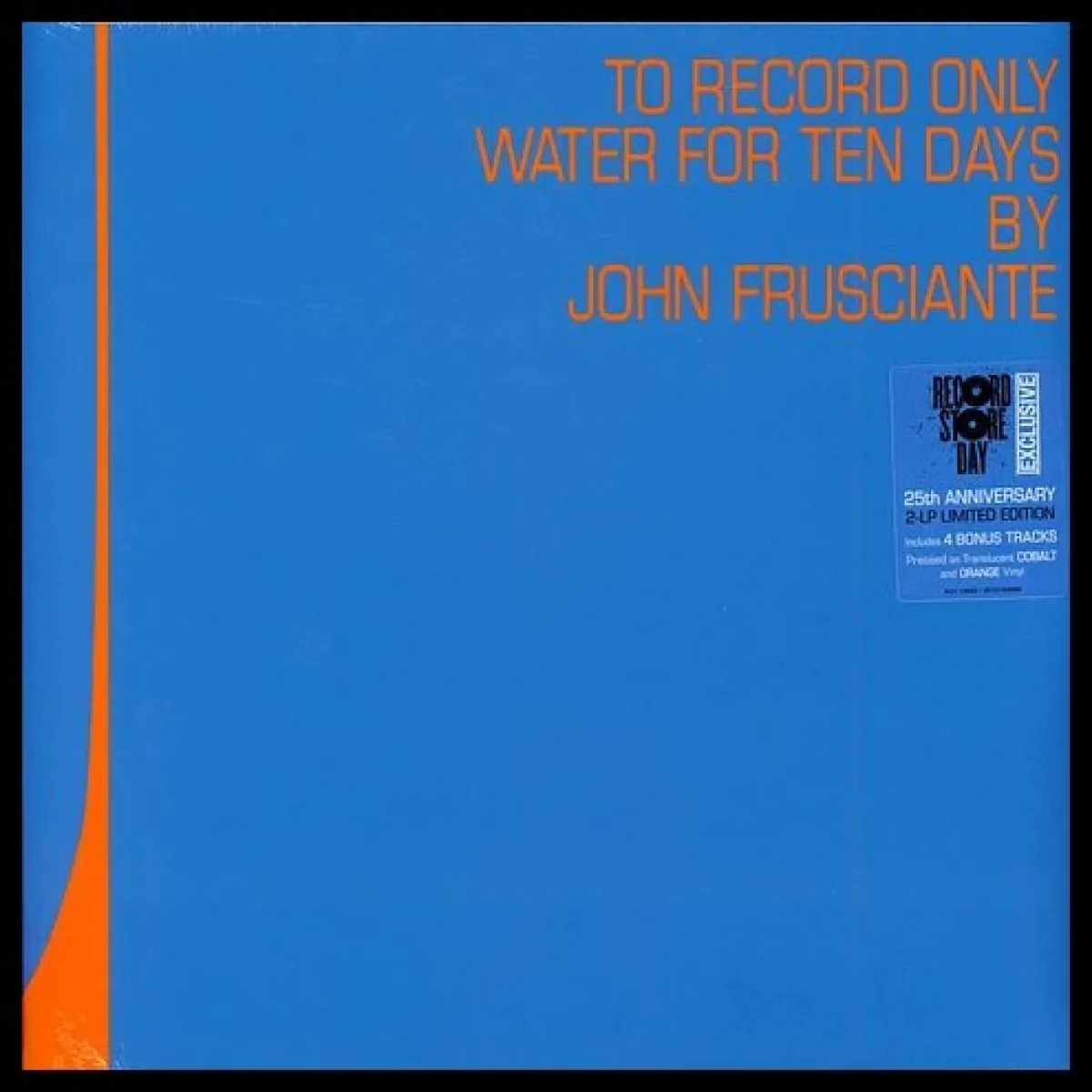 LP John Frusciante — To Record Only Water For Ten Days (цветной винил, 2LP, Предзаказ / Pre-Sale) фото