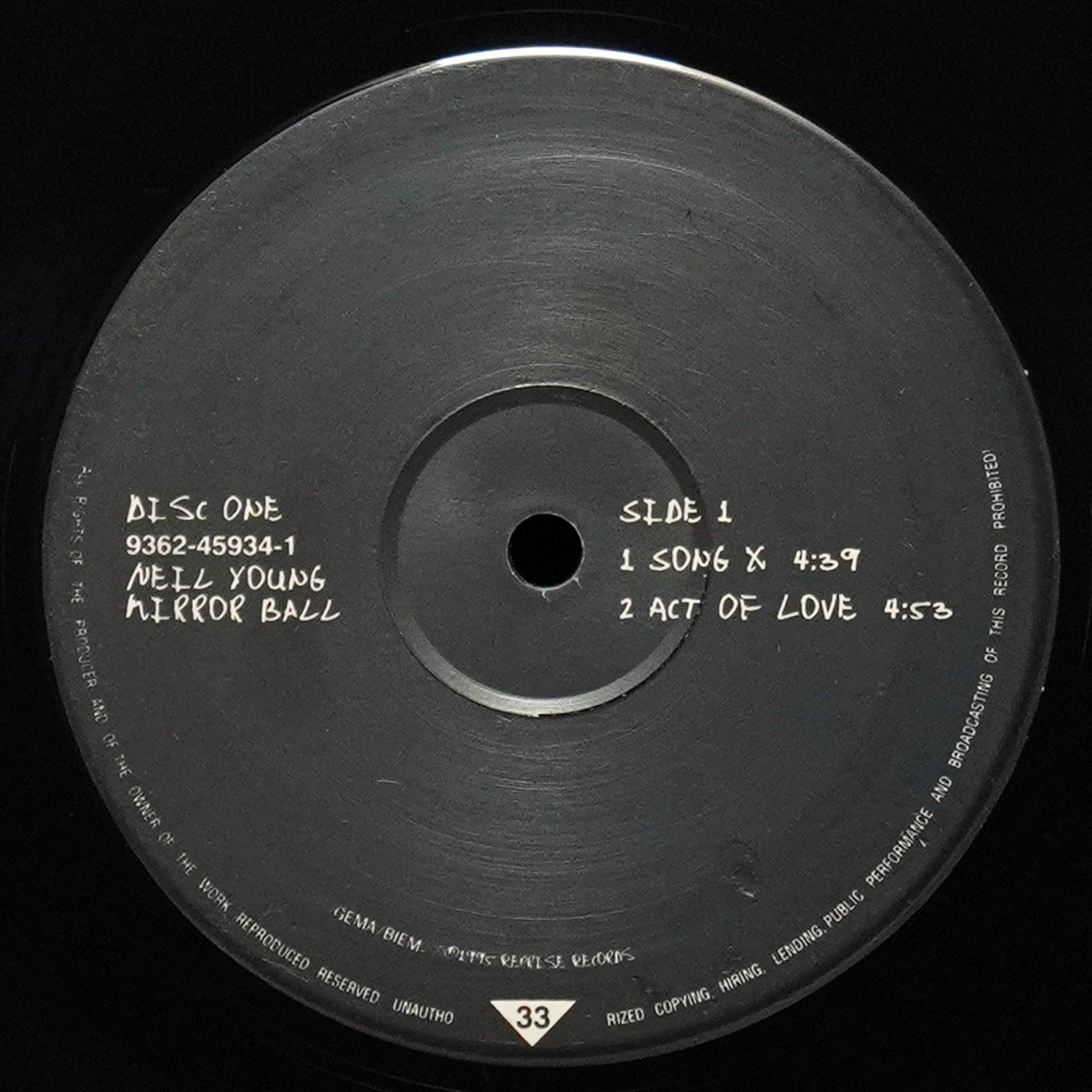 LP Neil Young — Mirror Ball (2LP) фото 3
