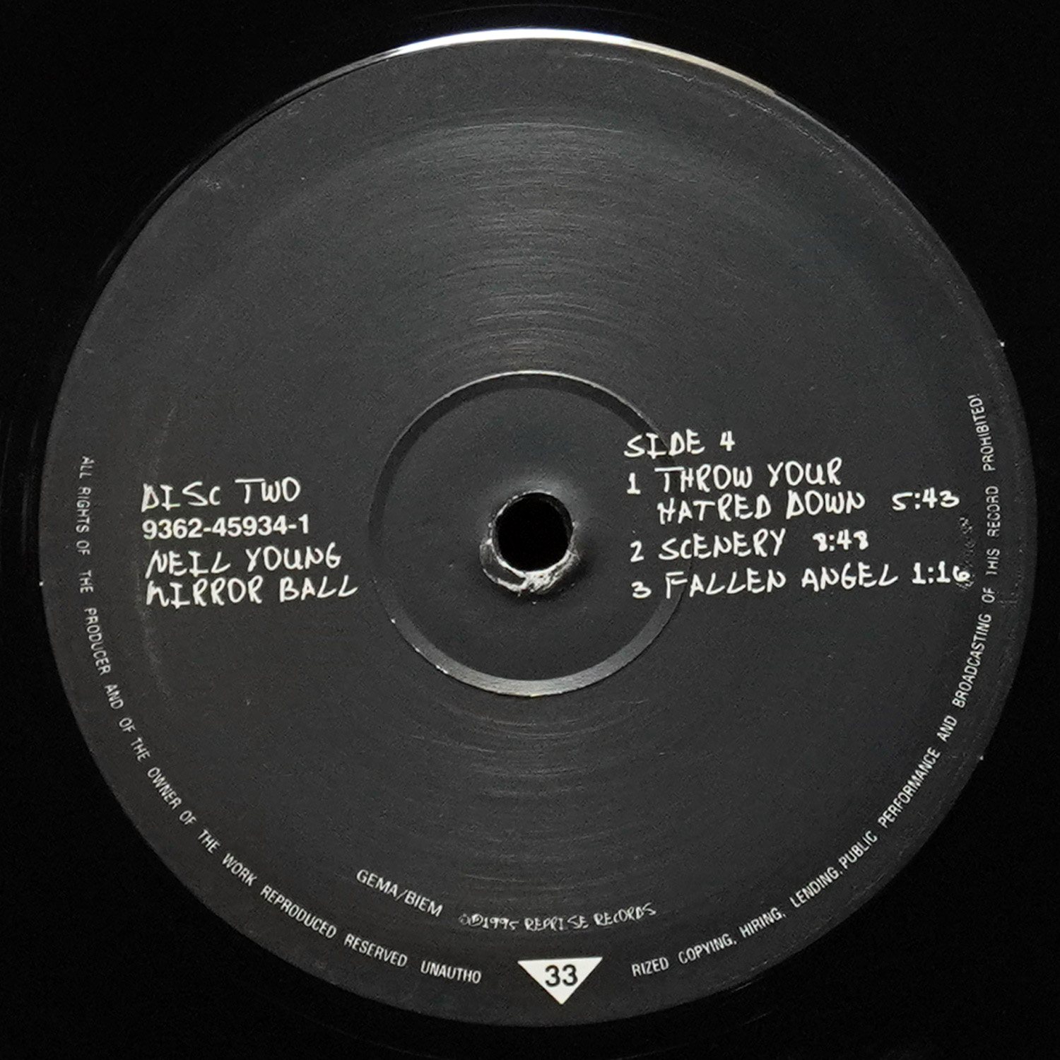 LP Neil Young — Mirror Ball (2LP) фото 6