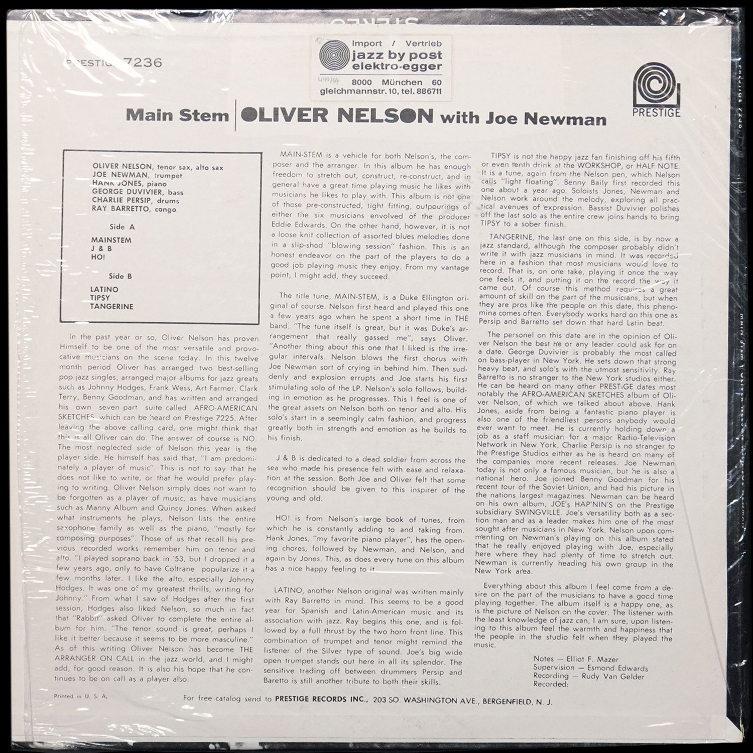 LP Oliver Nelson — Main Stem фото 2