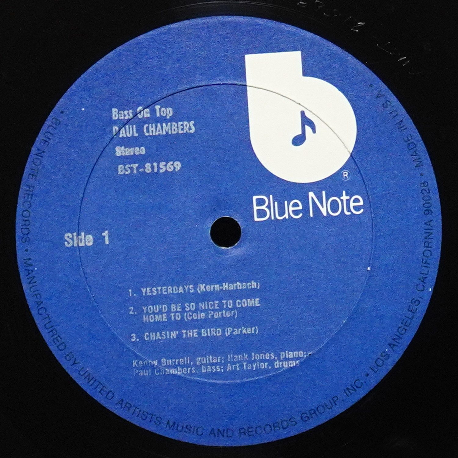 LP Paul Chambers — Bass On Top фото 3