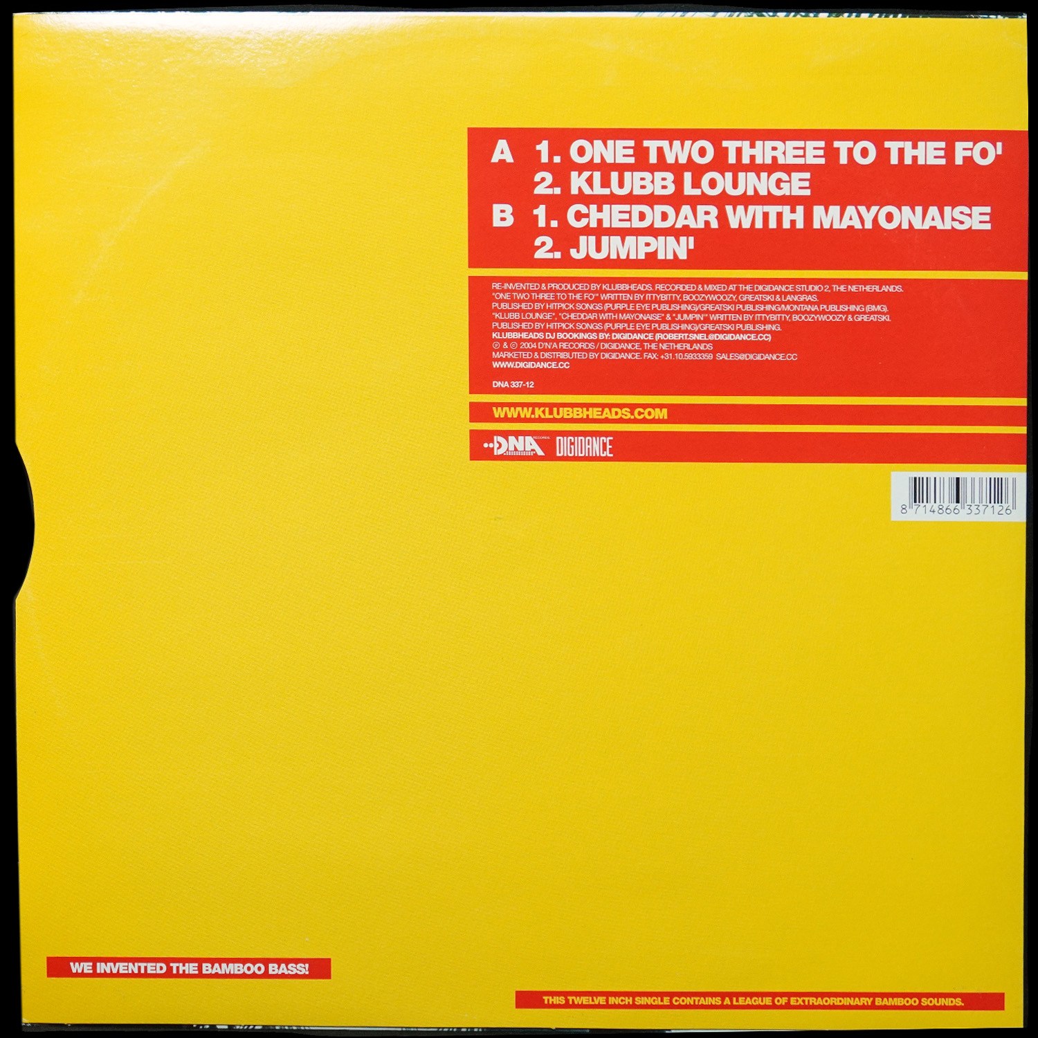 LP Klubbheads — Bamboo Sessions #2 фото 2