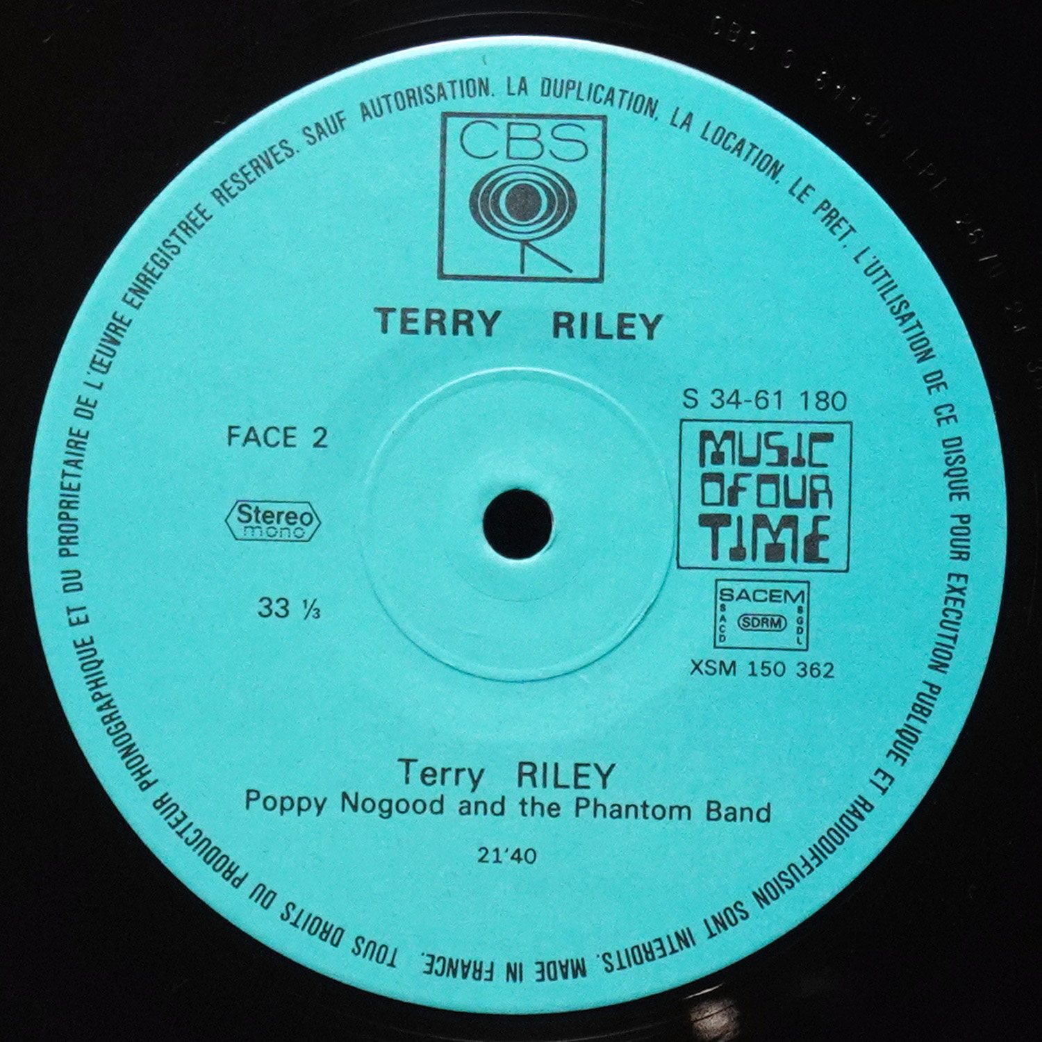 LP Terry Riley — Poppy Nogood & The Phantom Band / A Rainbow In Curved Air фото 4
