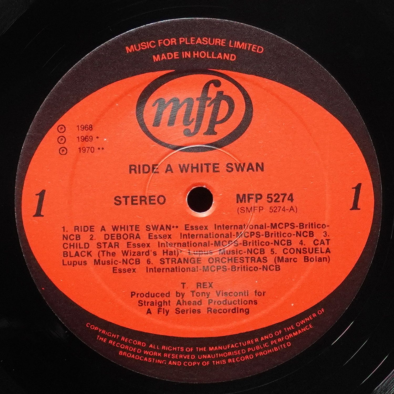 LP T.Rex — Ride A White Swan фото 3
