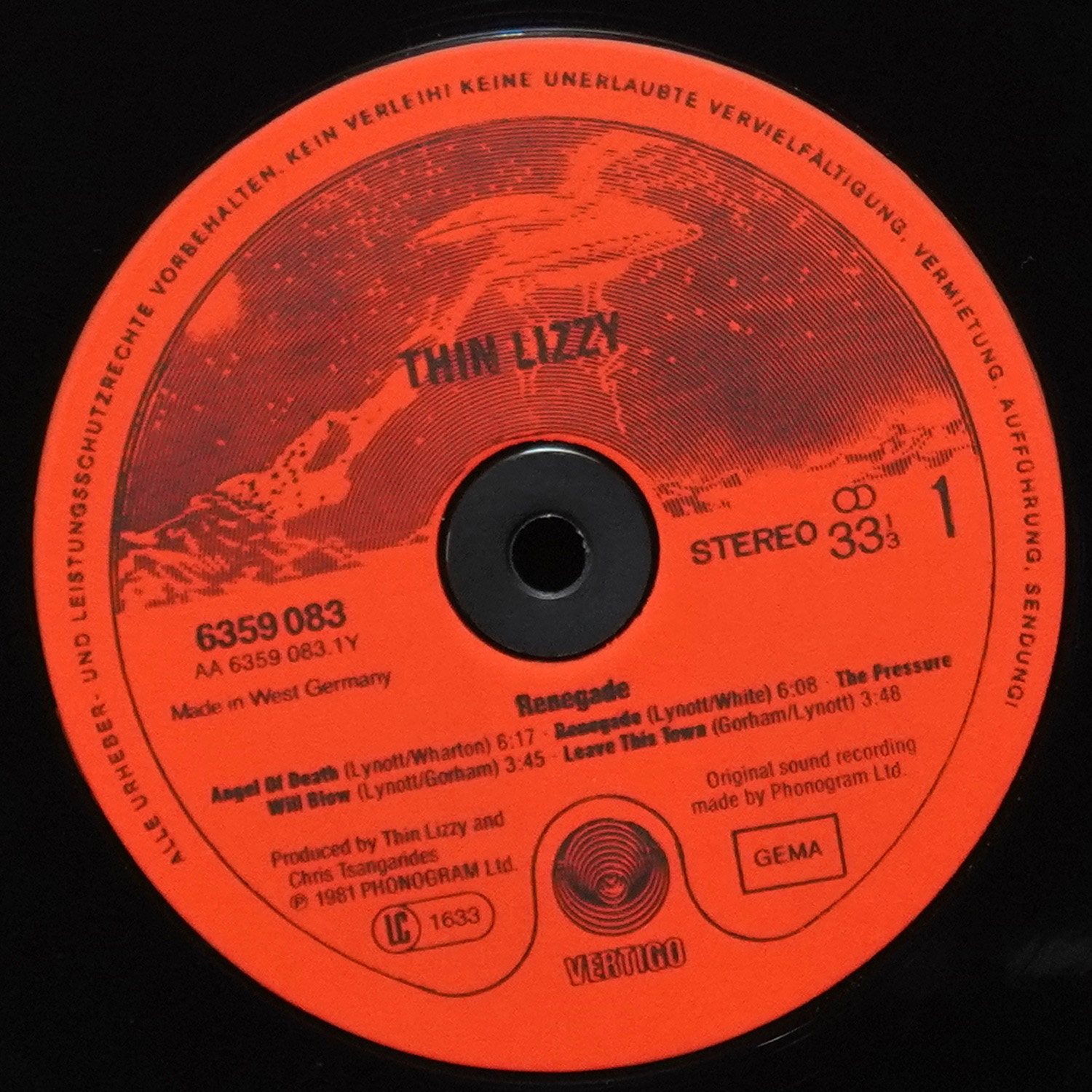 LP Thin Lizzy — Renegade фото 3