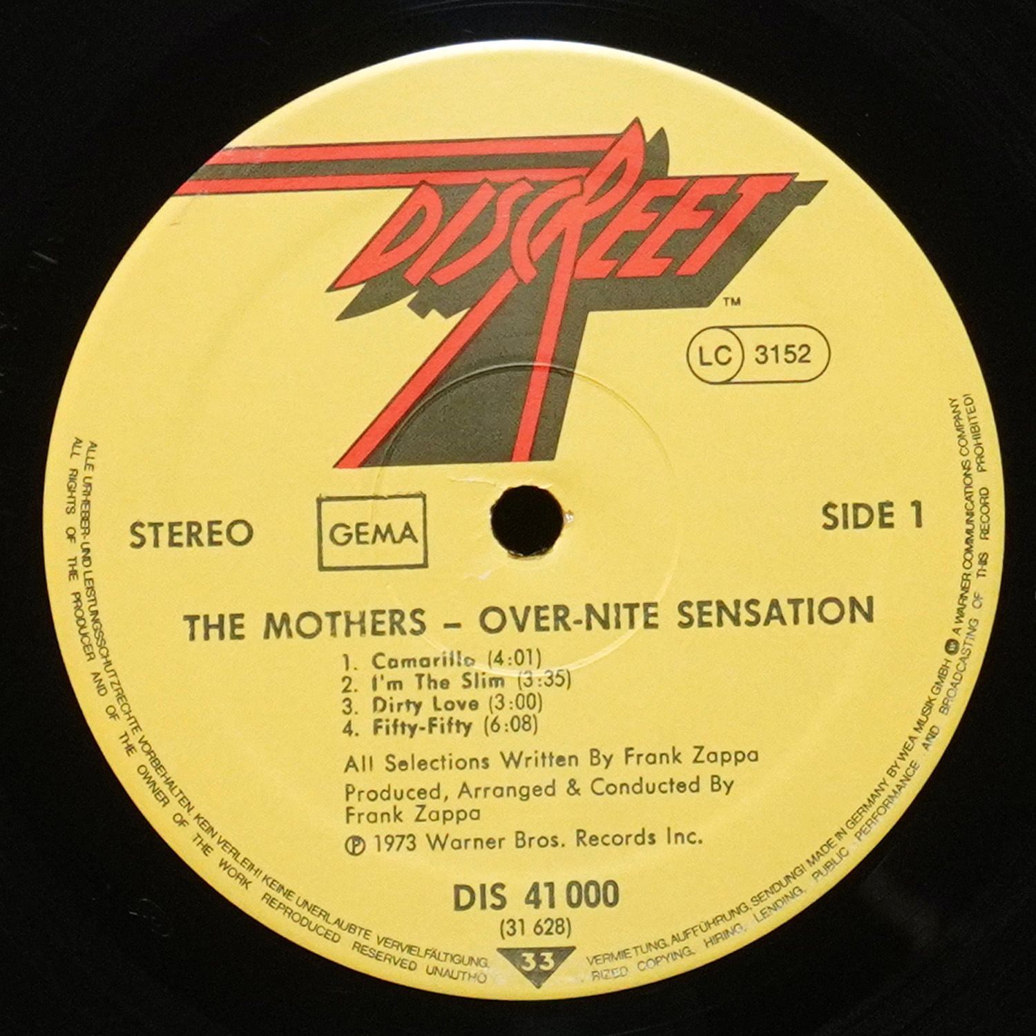 LP Mothers of Invention — Over-Nite Sensation фото 3
