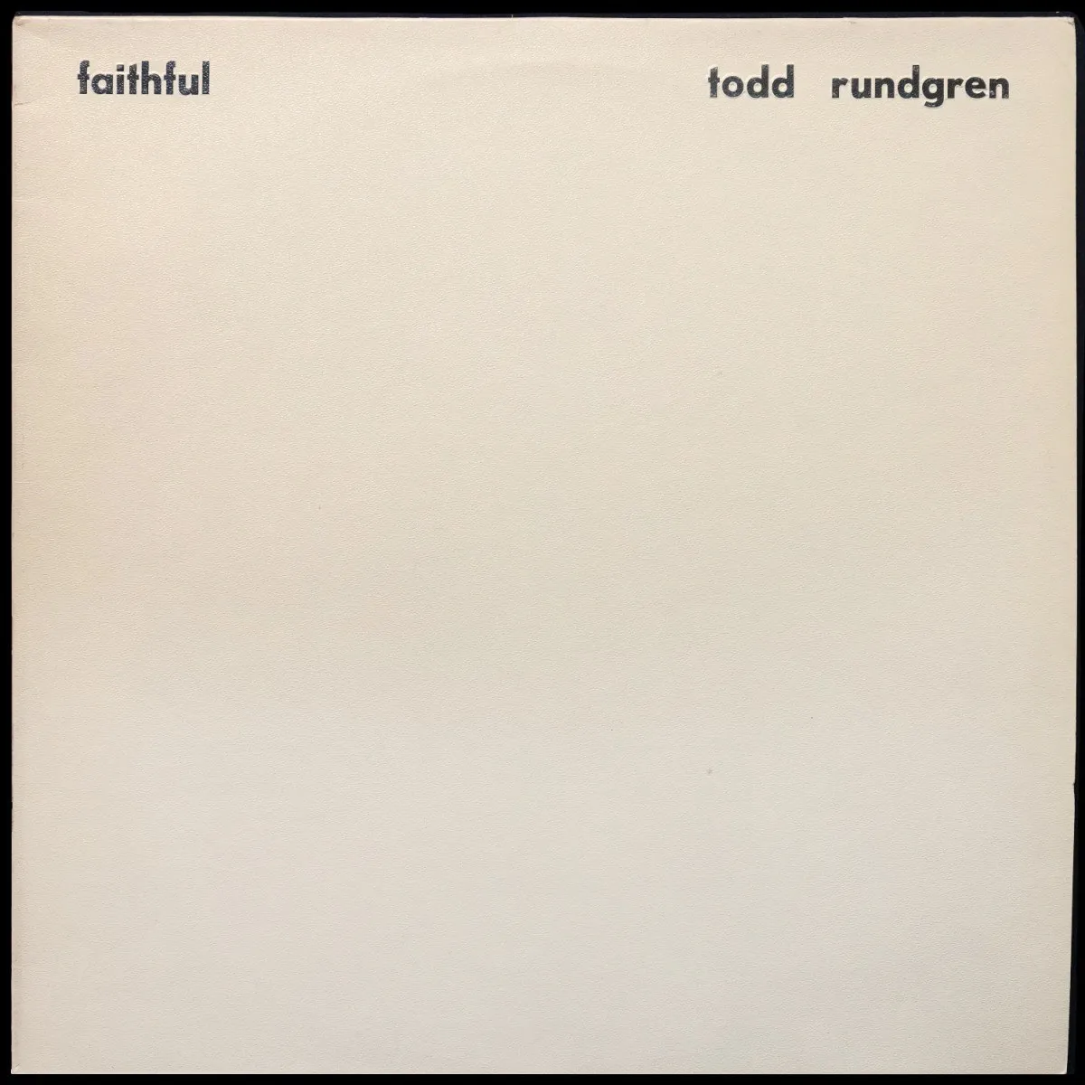 LP Todd Rundgren — Faithful фото