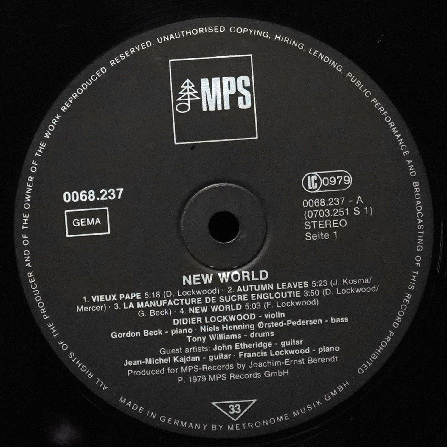 LP Didier Lockwood — New World фото 2