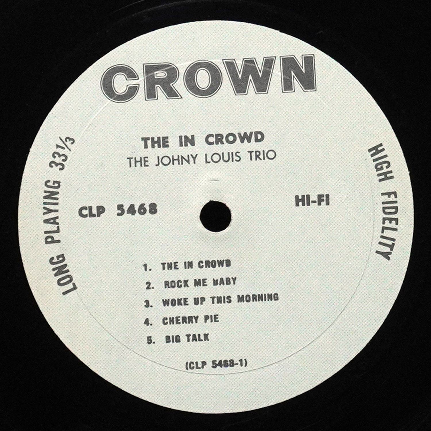 LP Johny Louis Trio — In Crowd фото 2