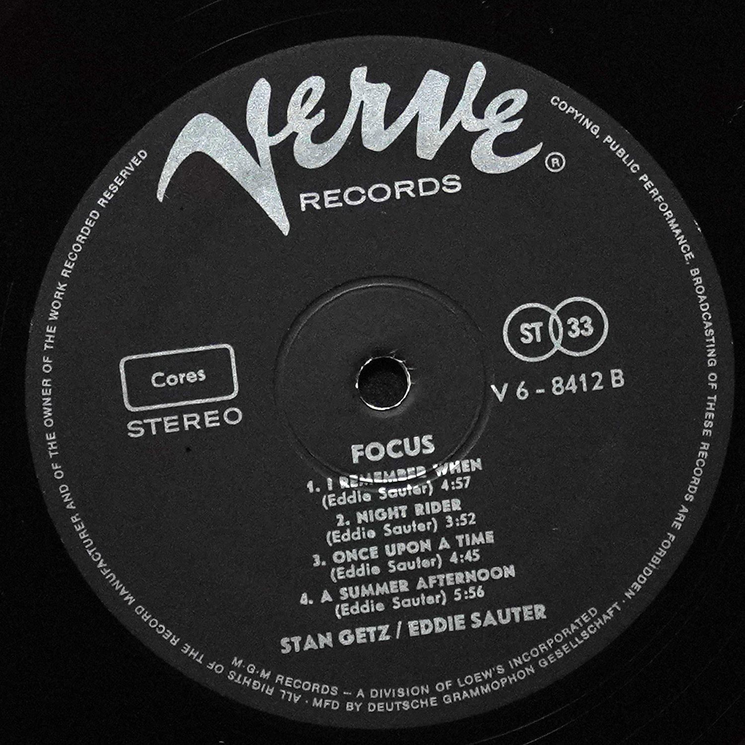 LP Stan Getz — Focus фото 4
