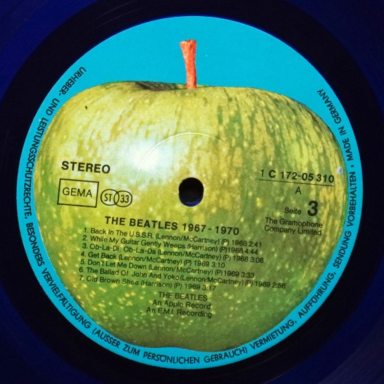 LP Beatles — 1967-1970 (2LP,  цветной винил) фото 6