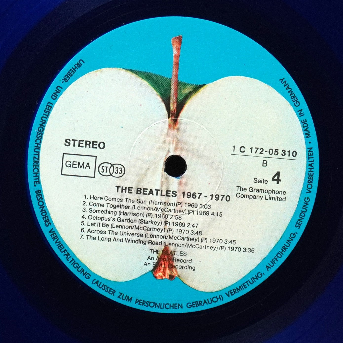 LP Beatles — 1967-1970 (2LP,  цветной винил) фото 7