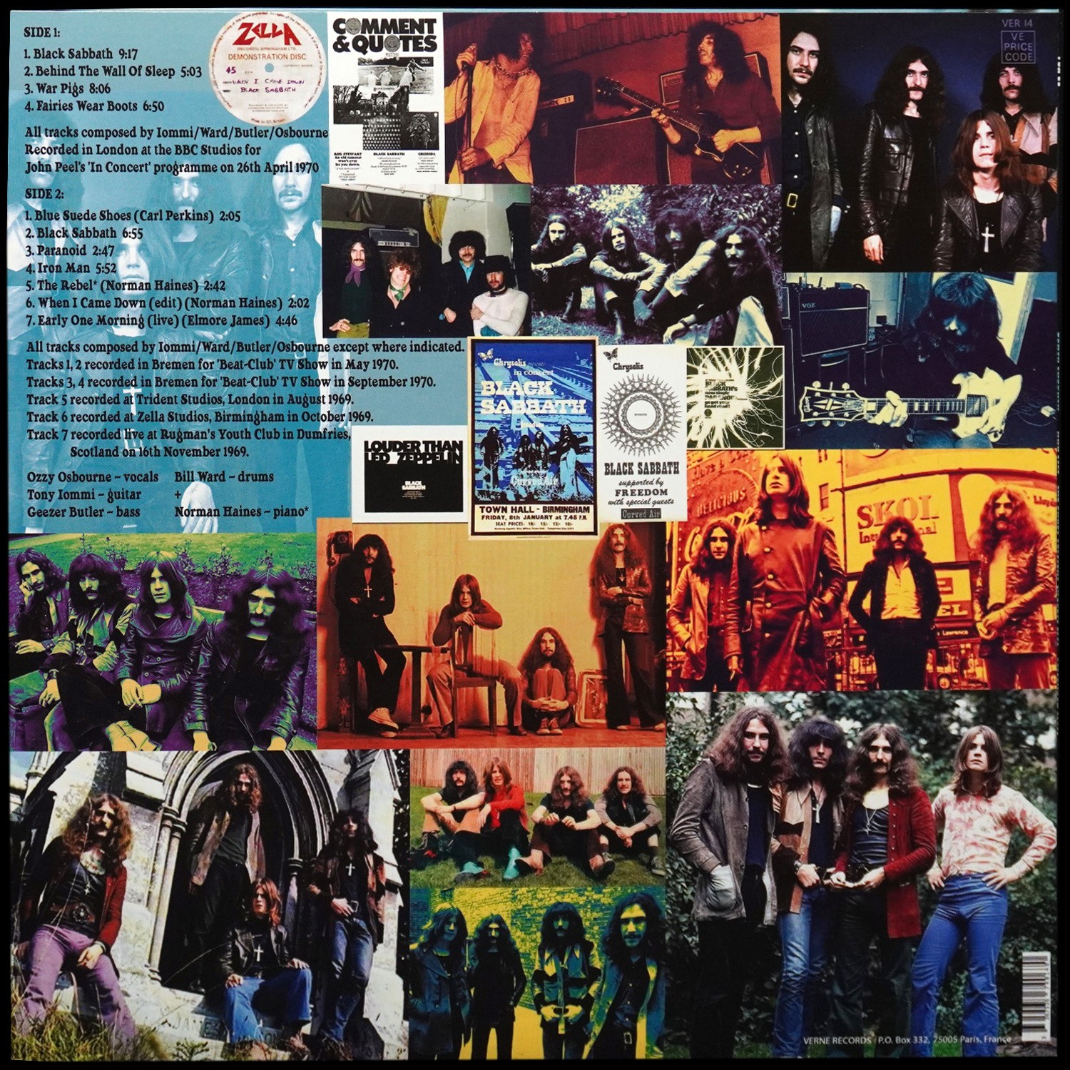 LP Black Sabbath — War Pigs - The Early Sessions (August 1969 - September 1970) (цветной винил) фото 2