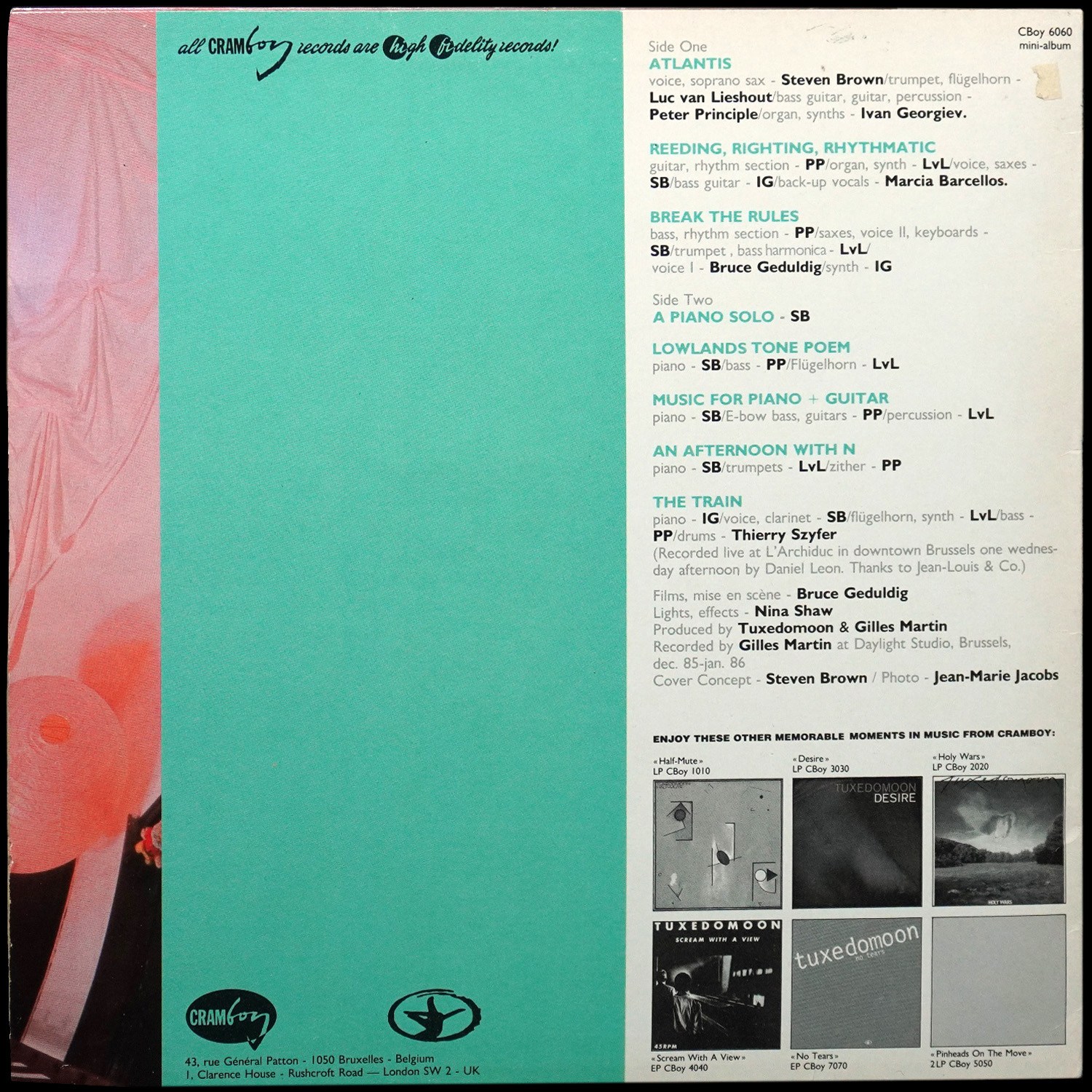 LP Tuxedomoon — Ship Of Fools фото 2