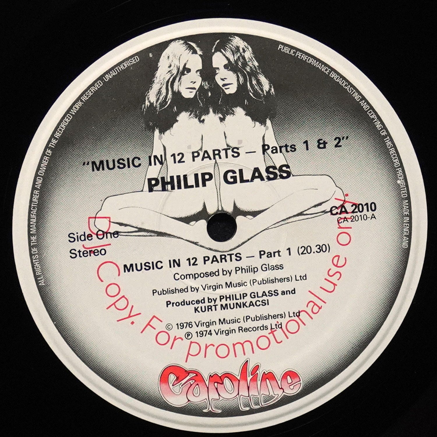 LP Philip Glass — Music In Twelve Parts - Parts 1 & 2 фото 3