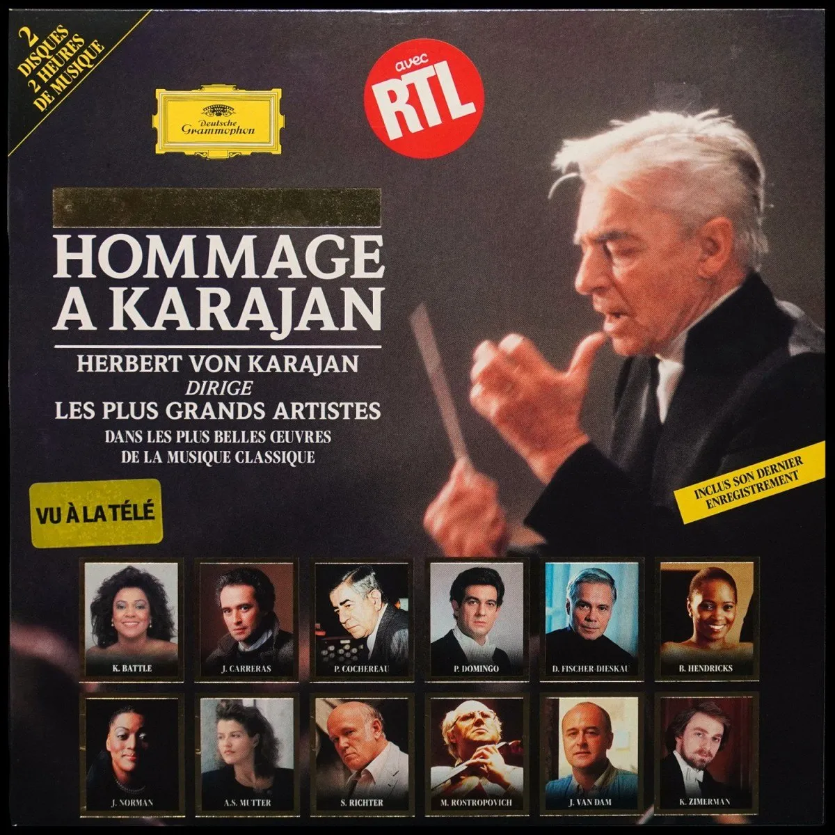 LP Herbert Von Karajan — Hommage A Karajan - Herbert von Karajan Dirige Les Plus Grands Artistes (2LP) фото