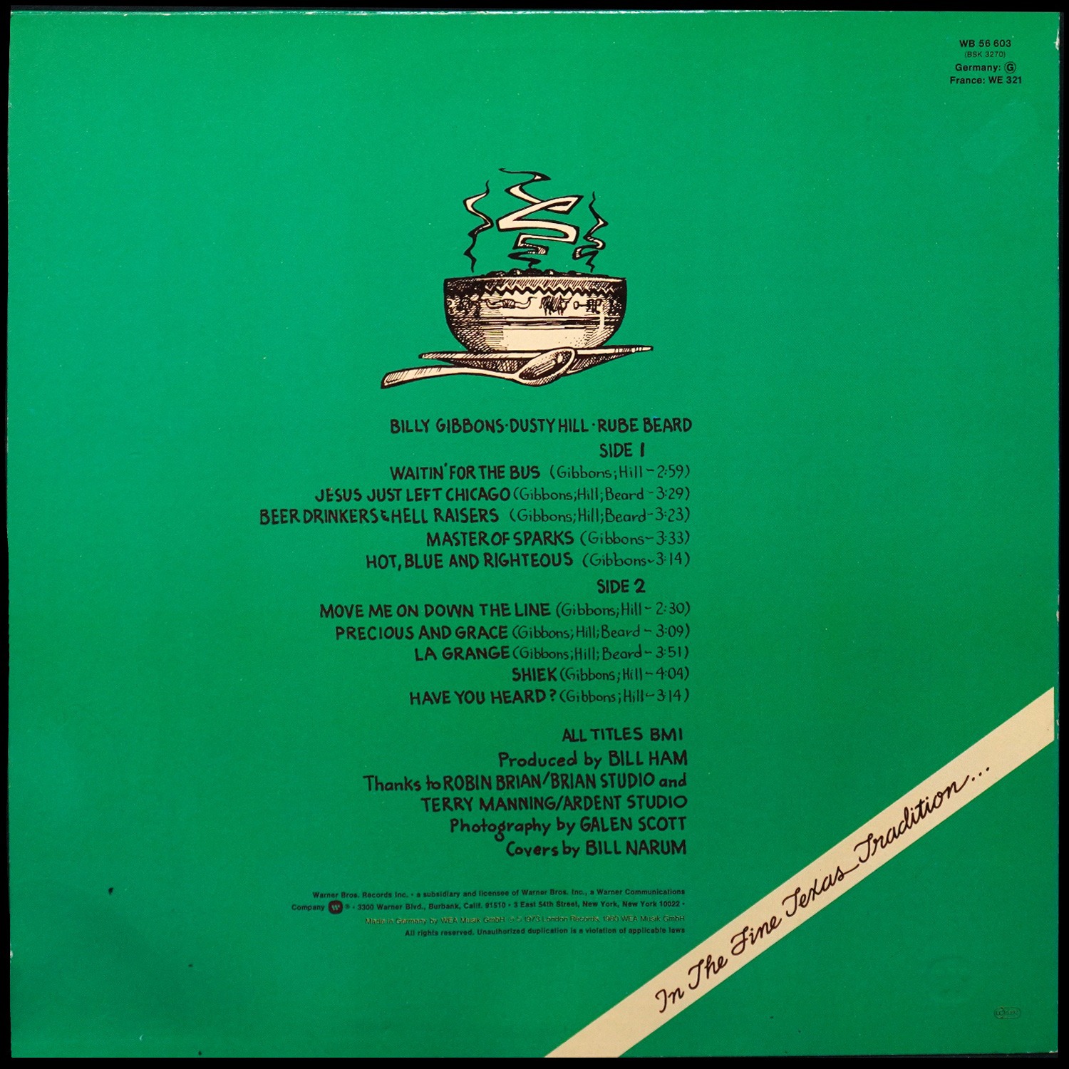 LP ZZ Top — Tres Hombres фото 2