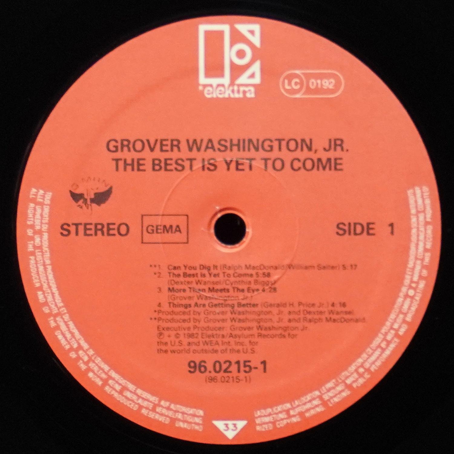LP Grover Washington Jr. — Best Is Yet To Come фото 2