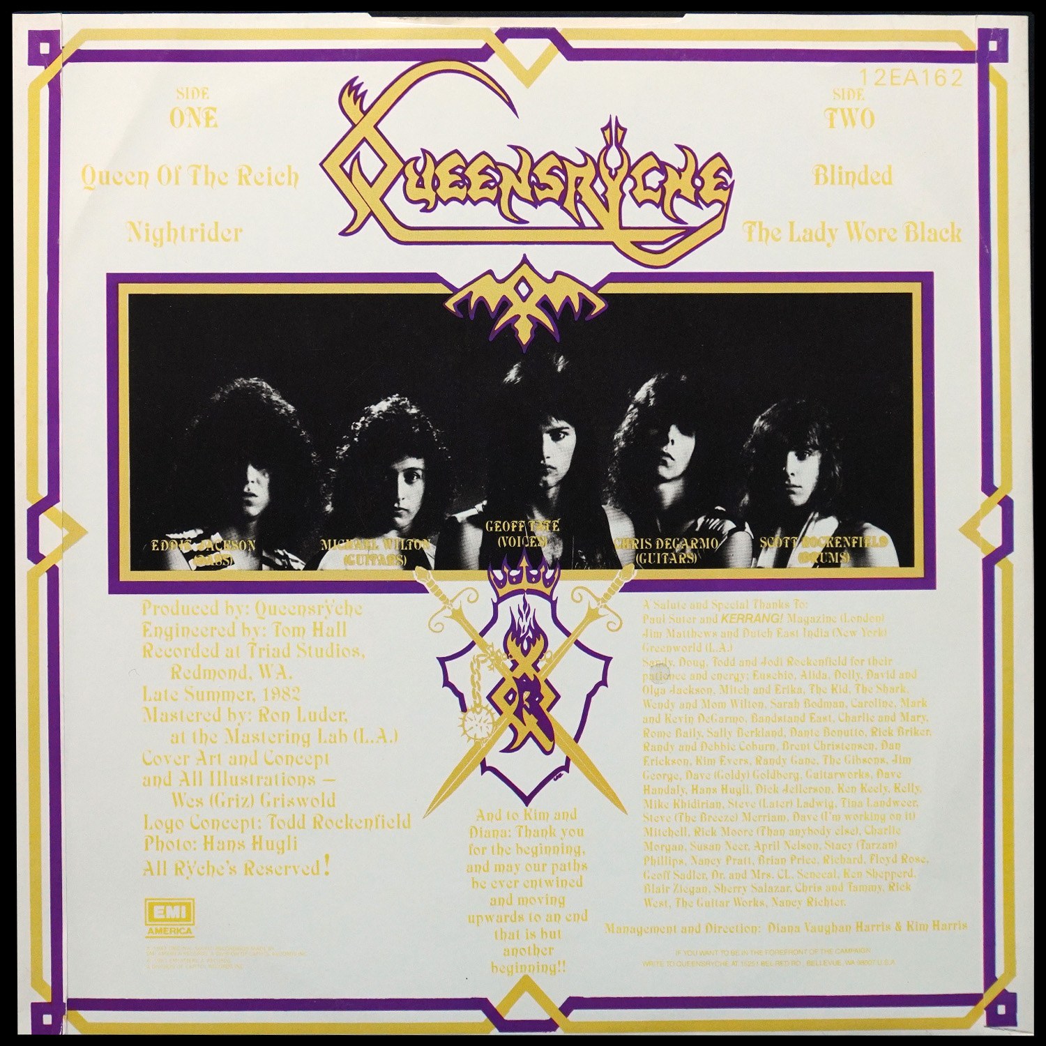 LP Queensryche — Queensryche (EP (мини-альбом)) фото 2