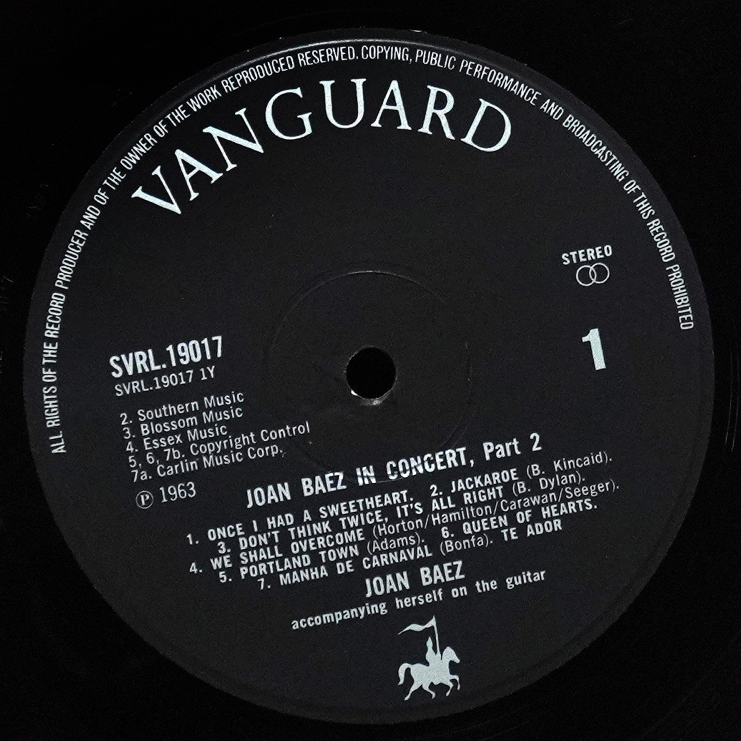 LP Joan Baez — Joan Baez In Concert, Part 2 фото 2