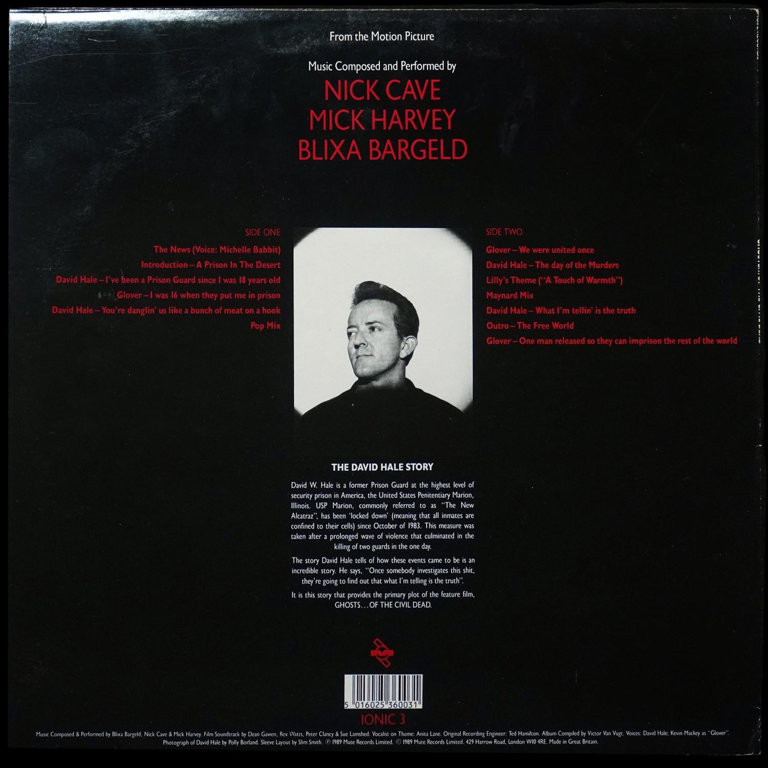 LP Nick Cave — Ghosts ...Of The Civil Dead фото 2