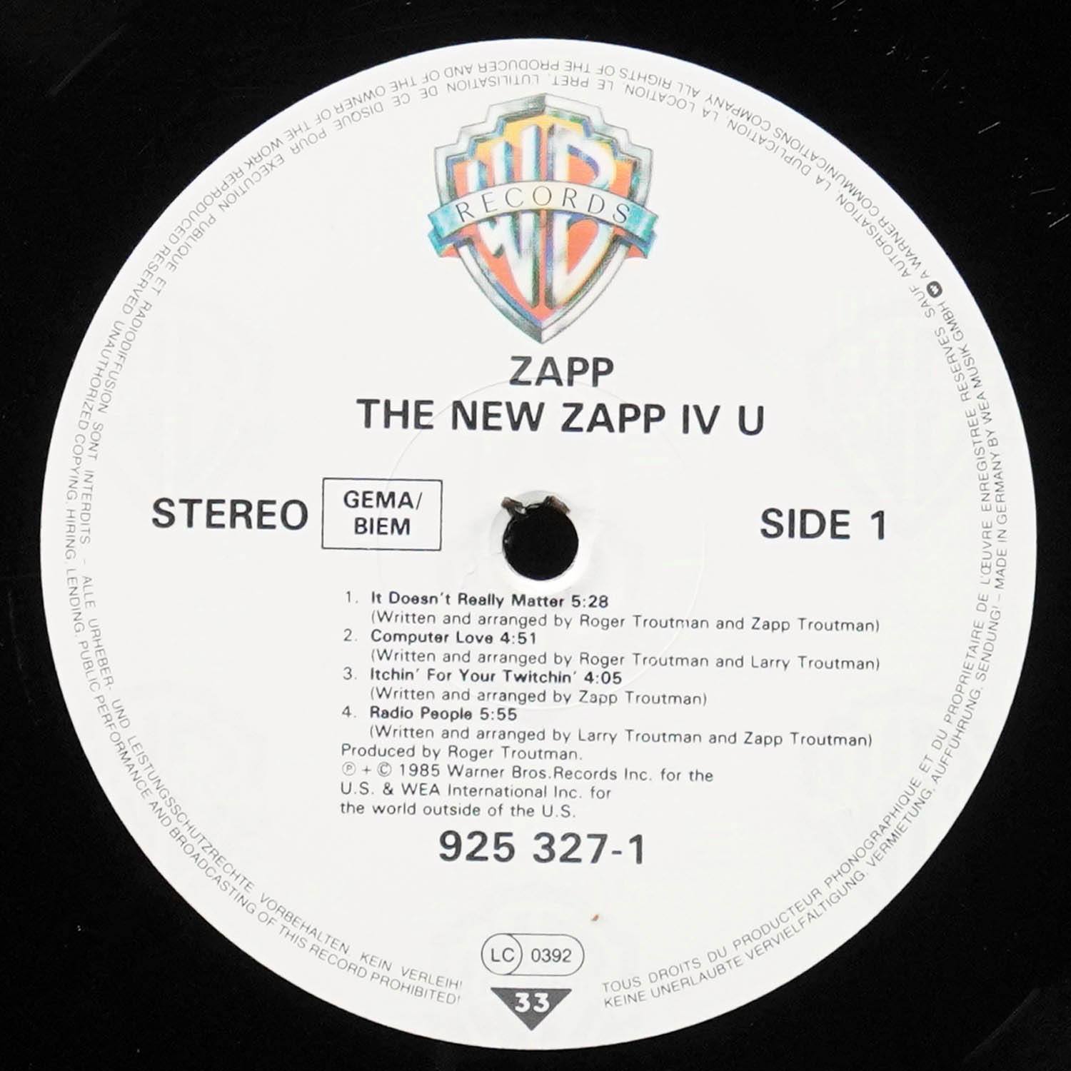LP Zapp — New Zapp IV U фото 2