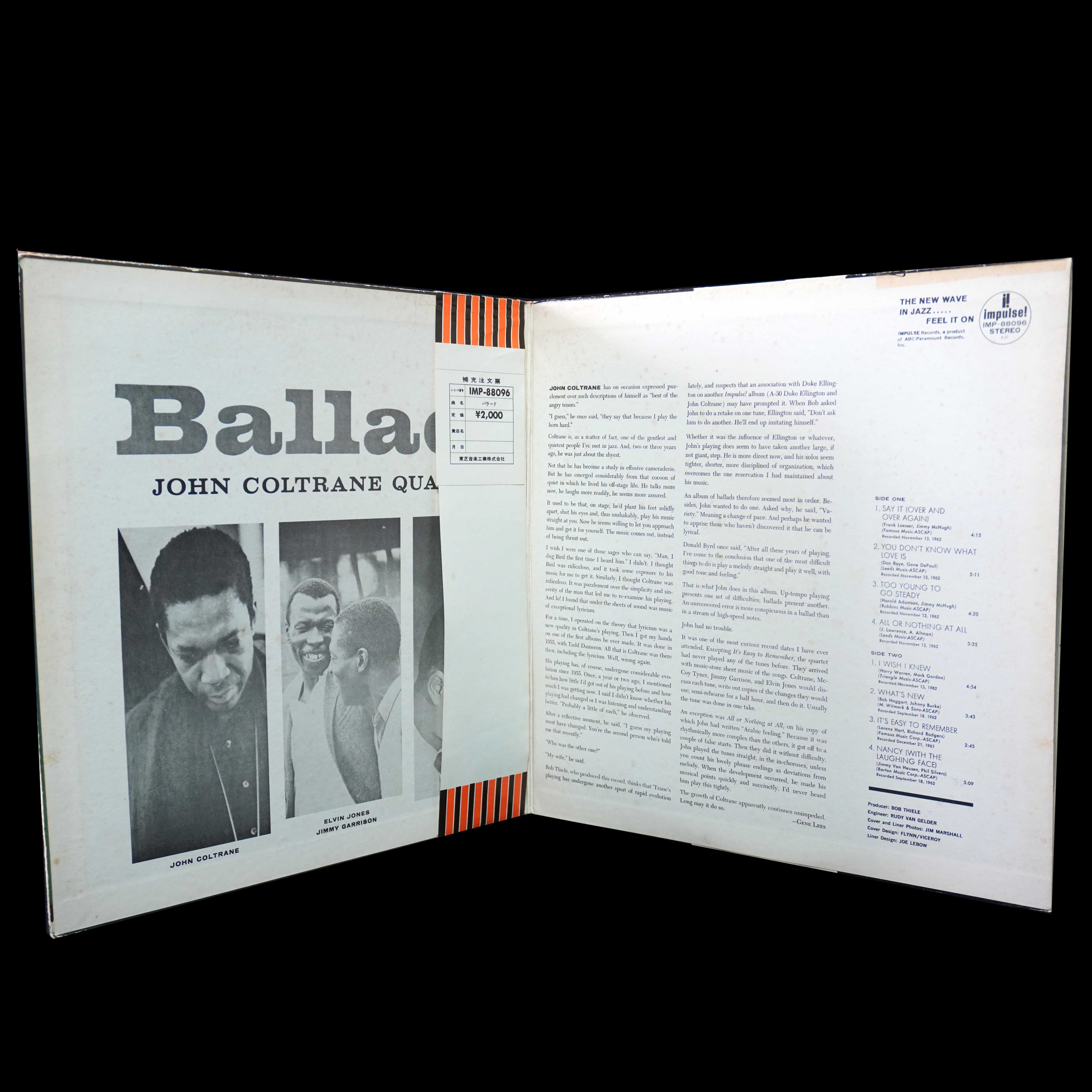 LP John Coltrane Quartet — Ballads (+ obi) фото 3