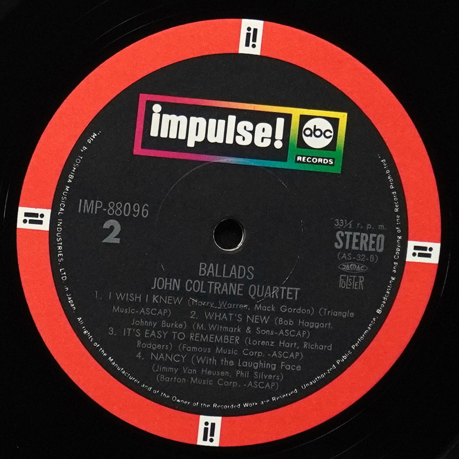 LP John Coltrane Quartet — Ballads (+ obi) фото 6