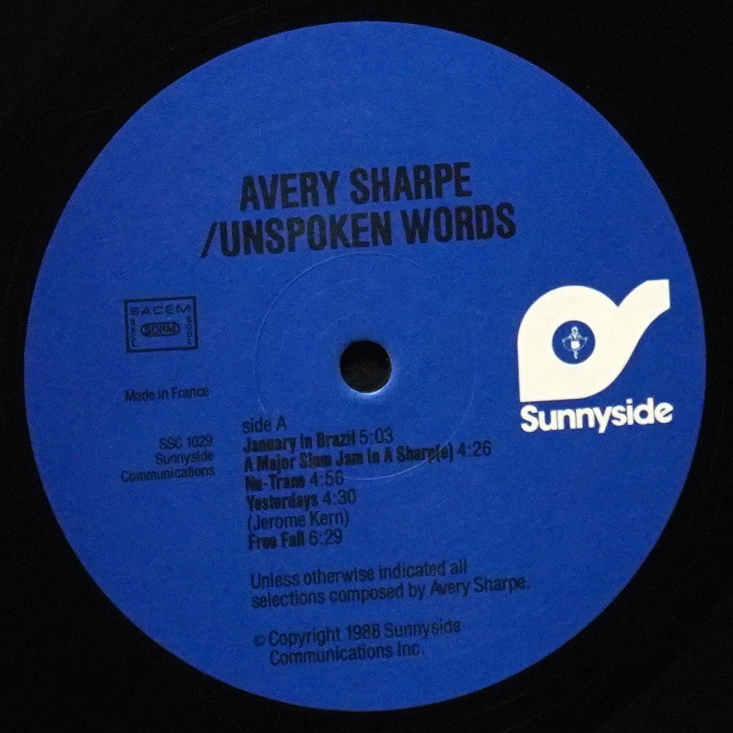 LP Avery Sharpe — Unspoken Words фото 2