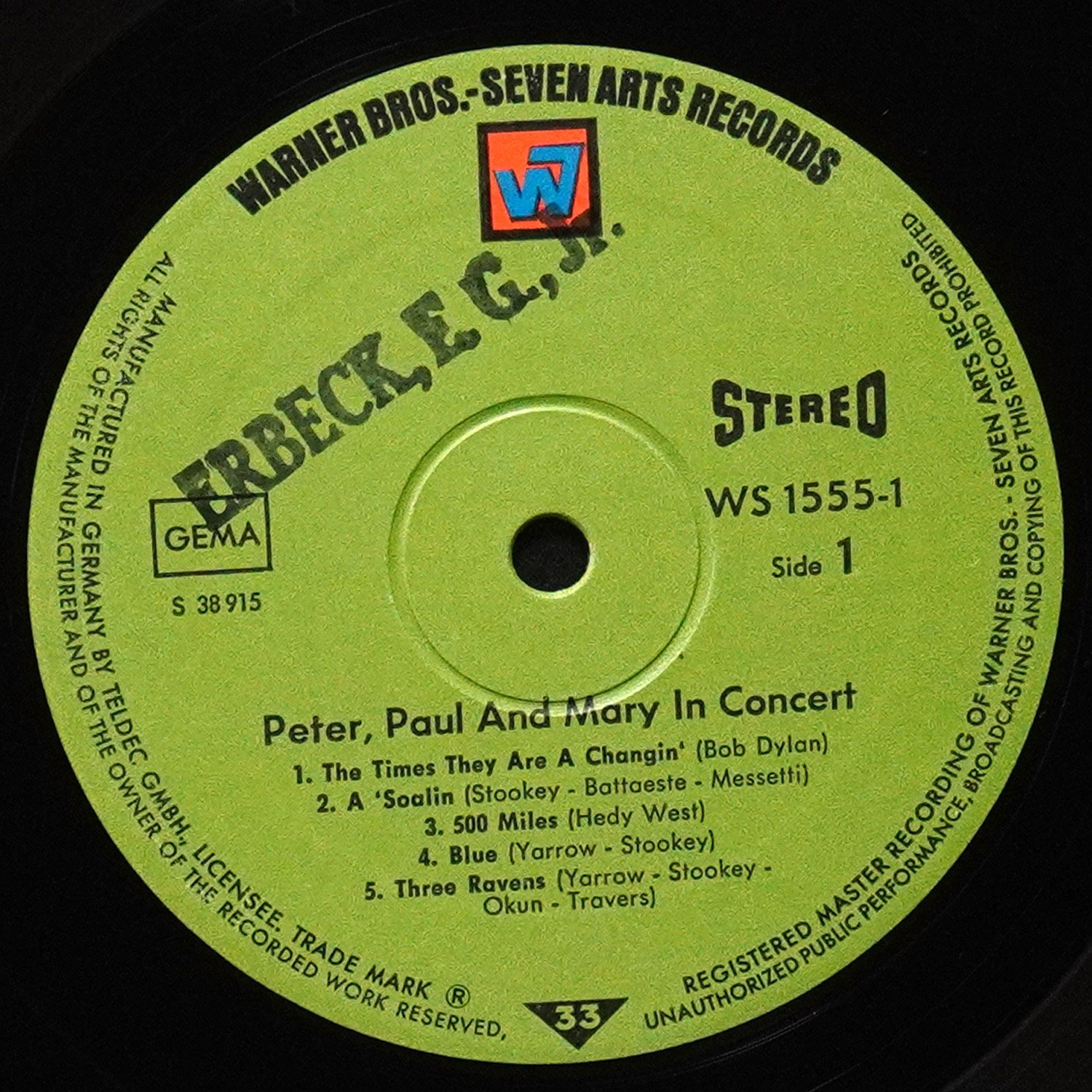 LP Peter, Paul And Mary — In Concert (2LP) фото 2
