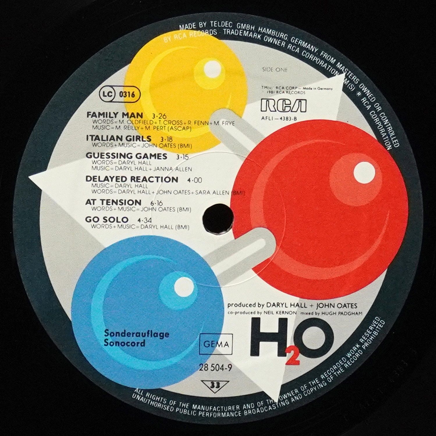 LP Daryl Hall & John Oates — H2O (клубное издание) фото 3