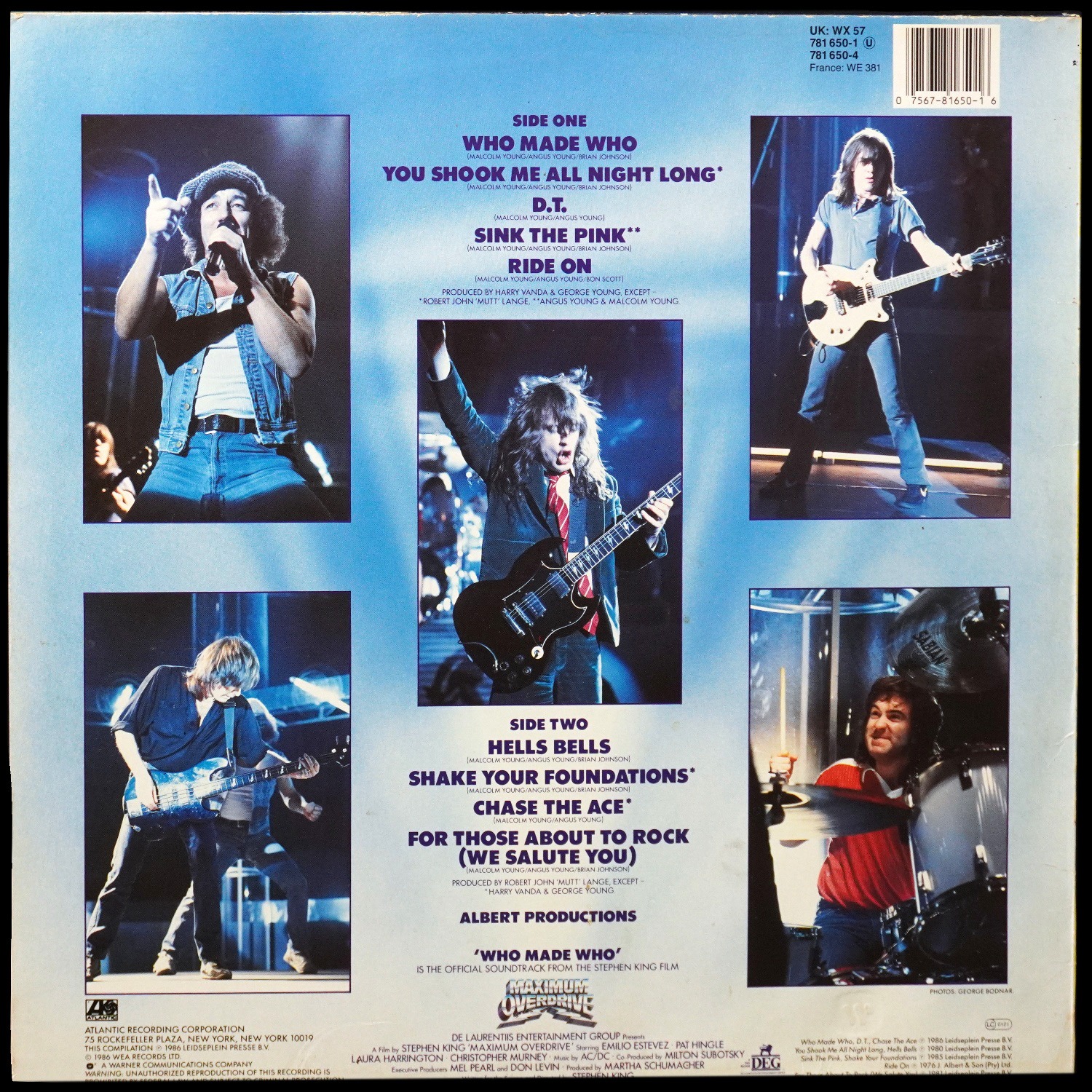 LP AC/DC — Who Made Who фото 2